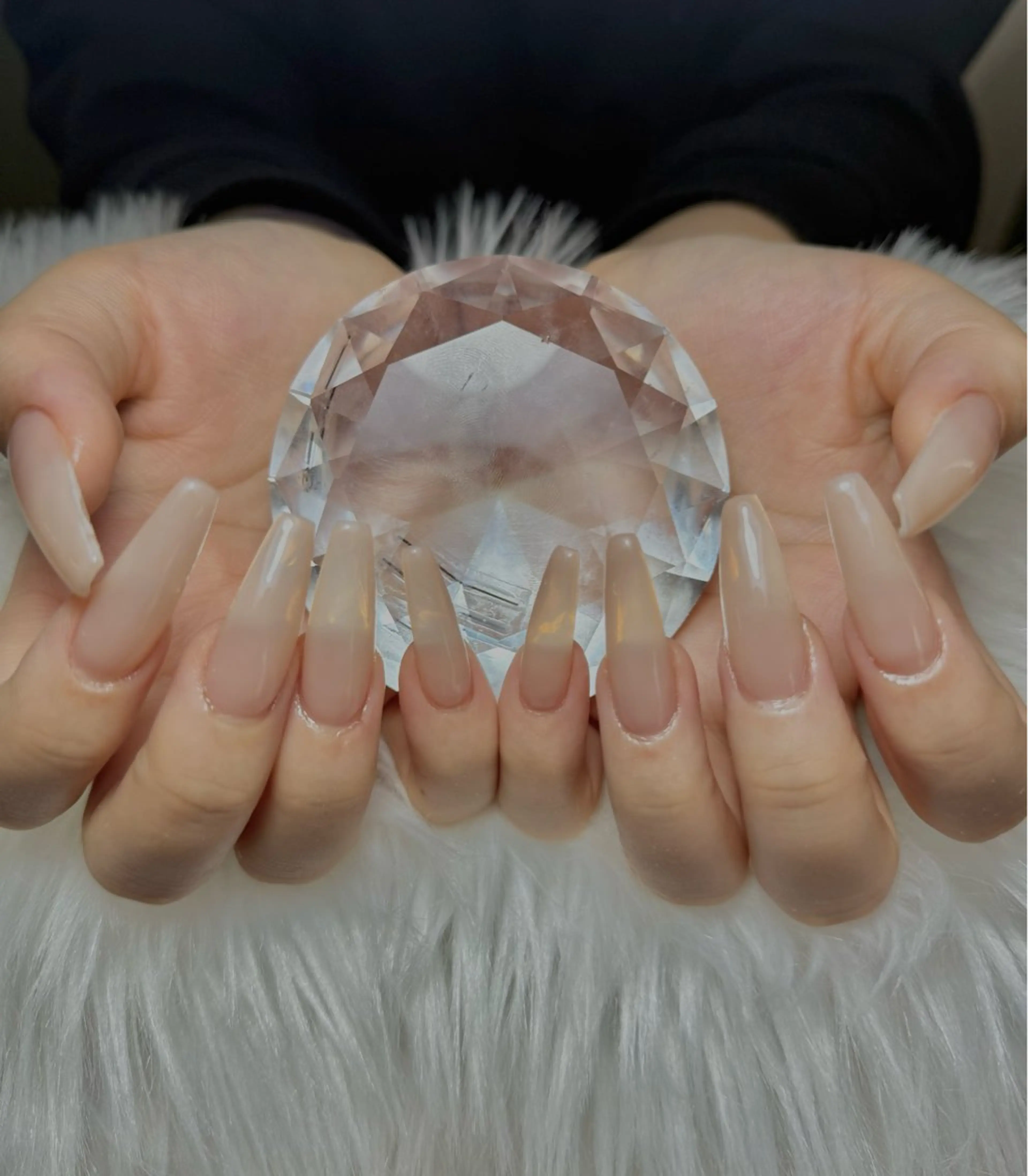 ネイル アートネイル オーロラネイル チークネイル 長さ出し フットネイル ハンドネイル 銀河_ Chan nailsのネイルデザイン