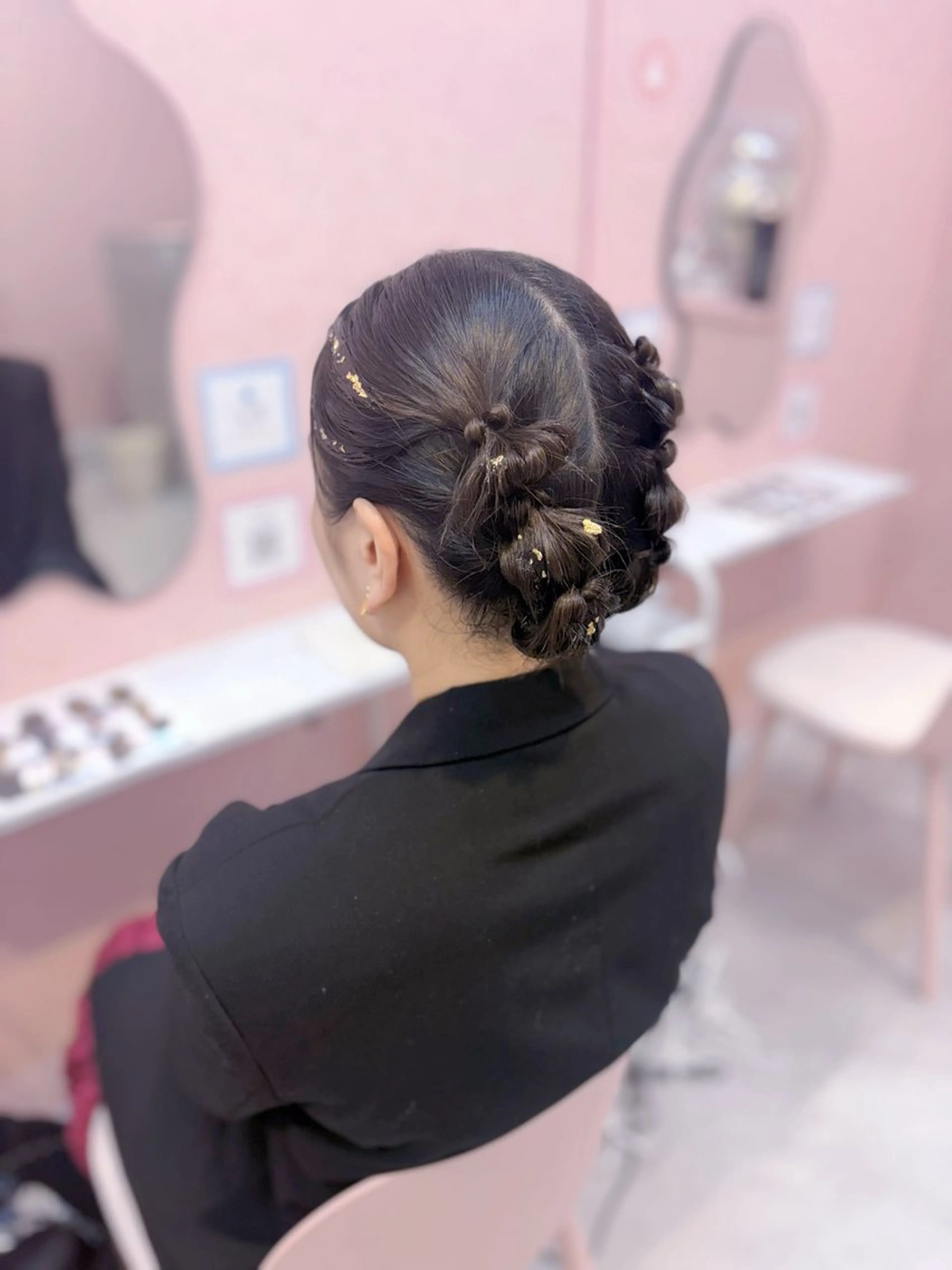 ミディアム ヘアセット LARME ヘアメ りほのヘアスタイル