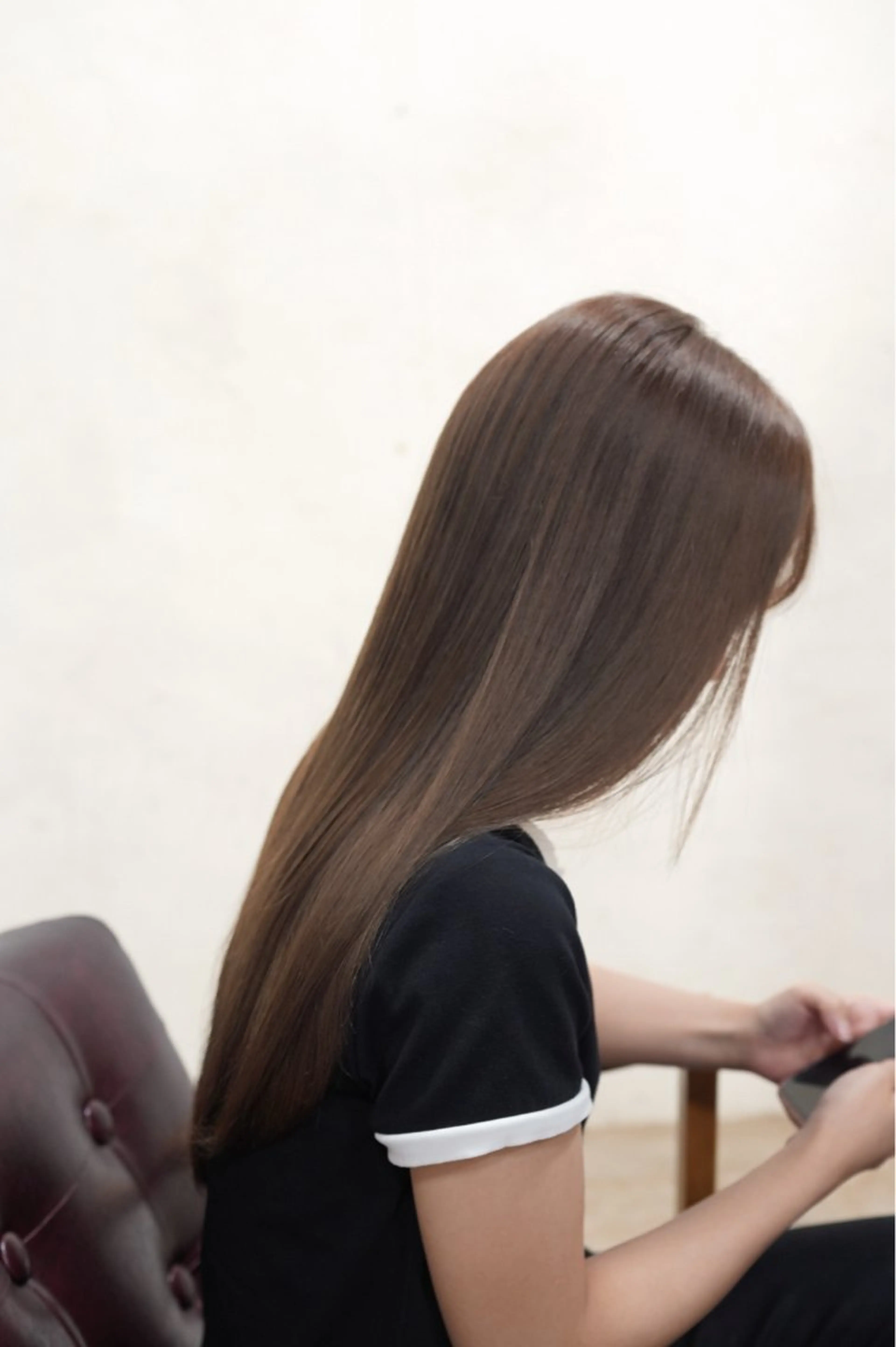 ロング アッシュ 🪞透けヘア髪質改善 艶ベージュ/nagiのヘアスタイル