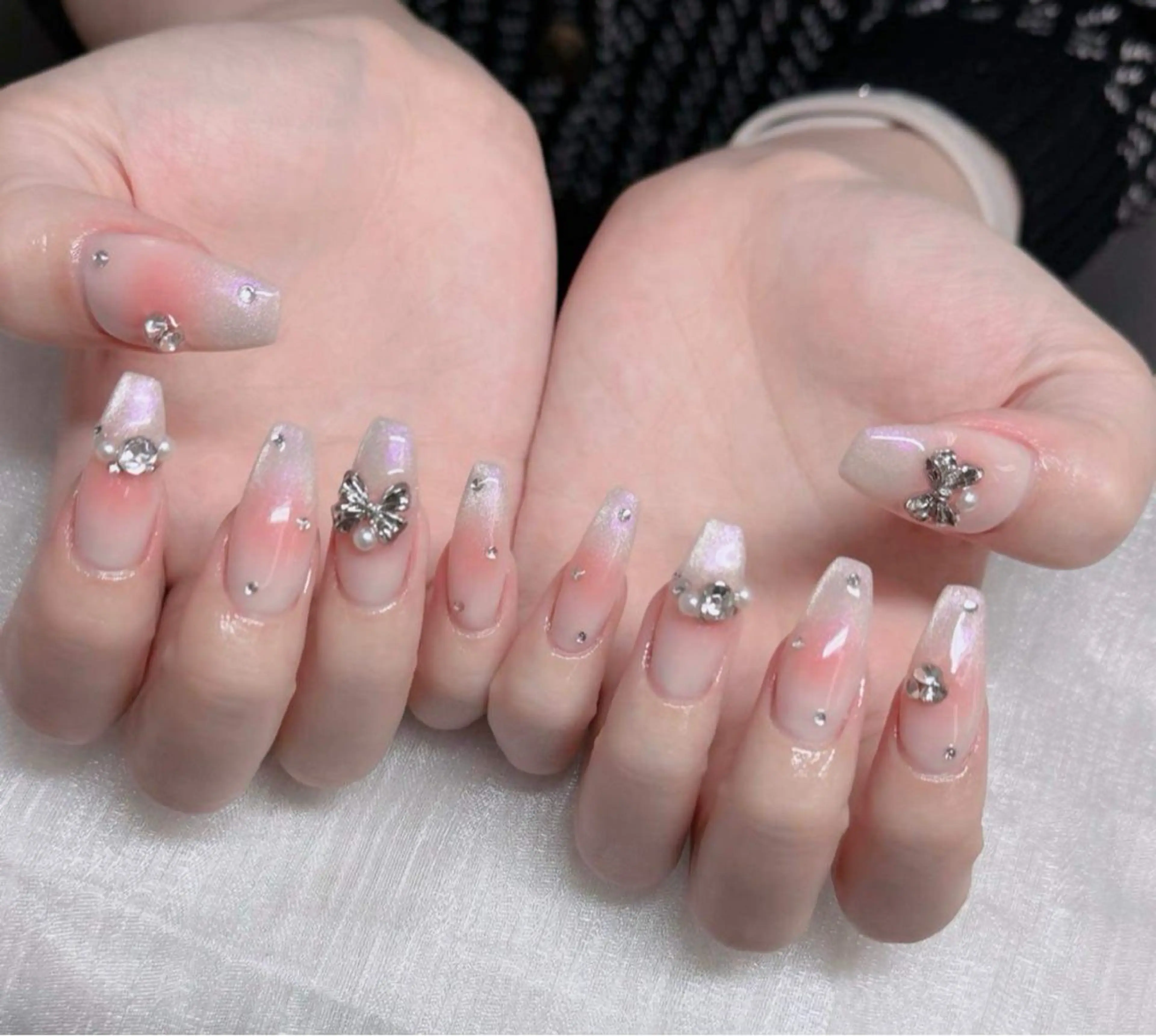 ネイル 韓国ネイル マグネットネイル ワンカラーネイル ネイルチップ Jenn Nail Salonのネイルデザイン