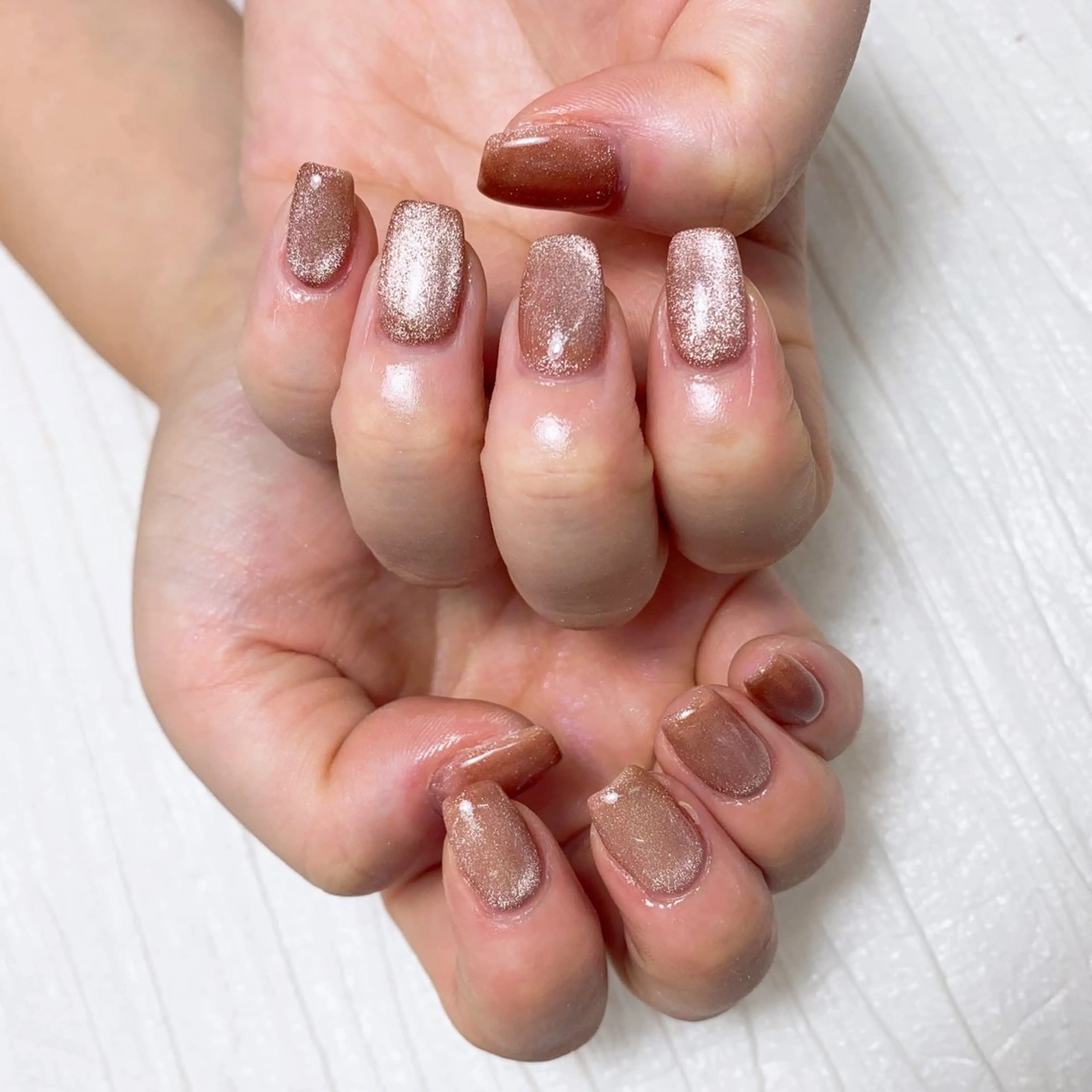 ネイル マグネットネイル ⭐︎休業中の練習⭐︎ JNA認定講師髙橋のネイルデザイン