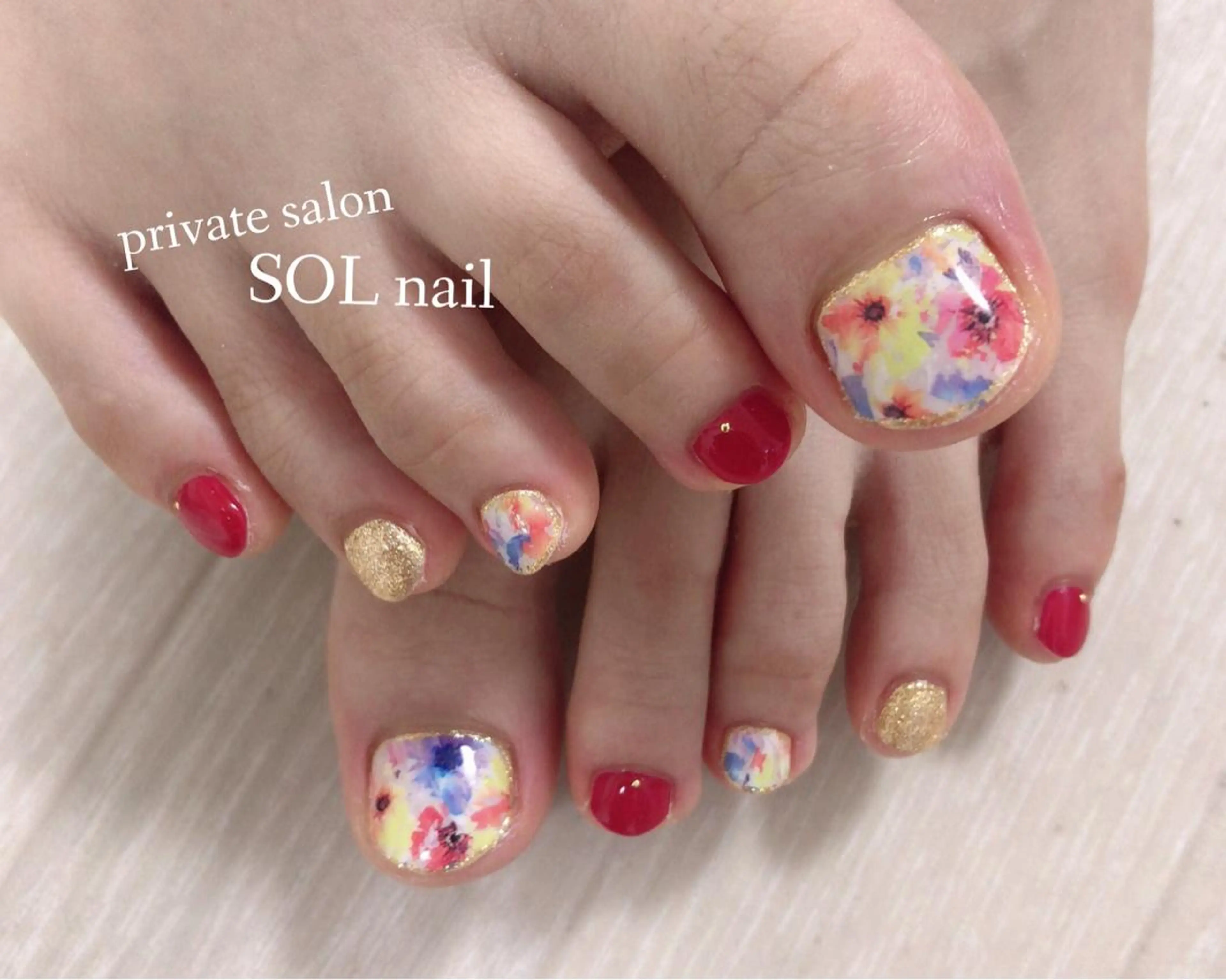 ネイル フットネイル フットネイル SOL NAILのネイルデザイン