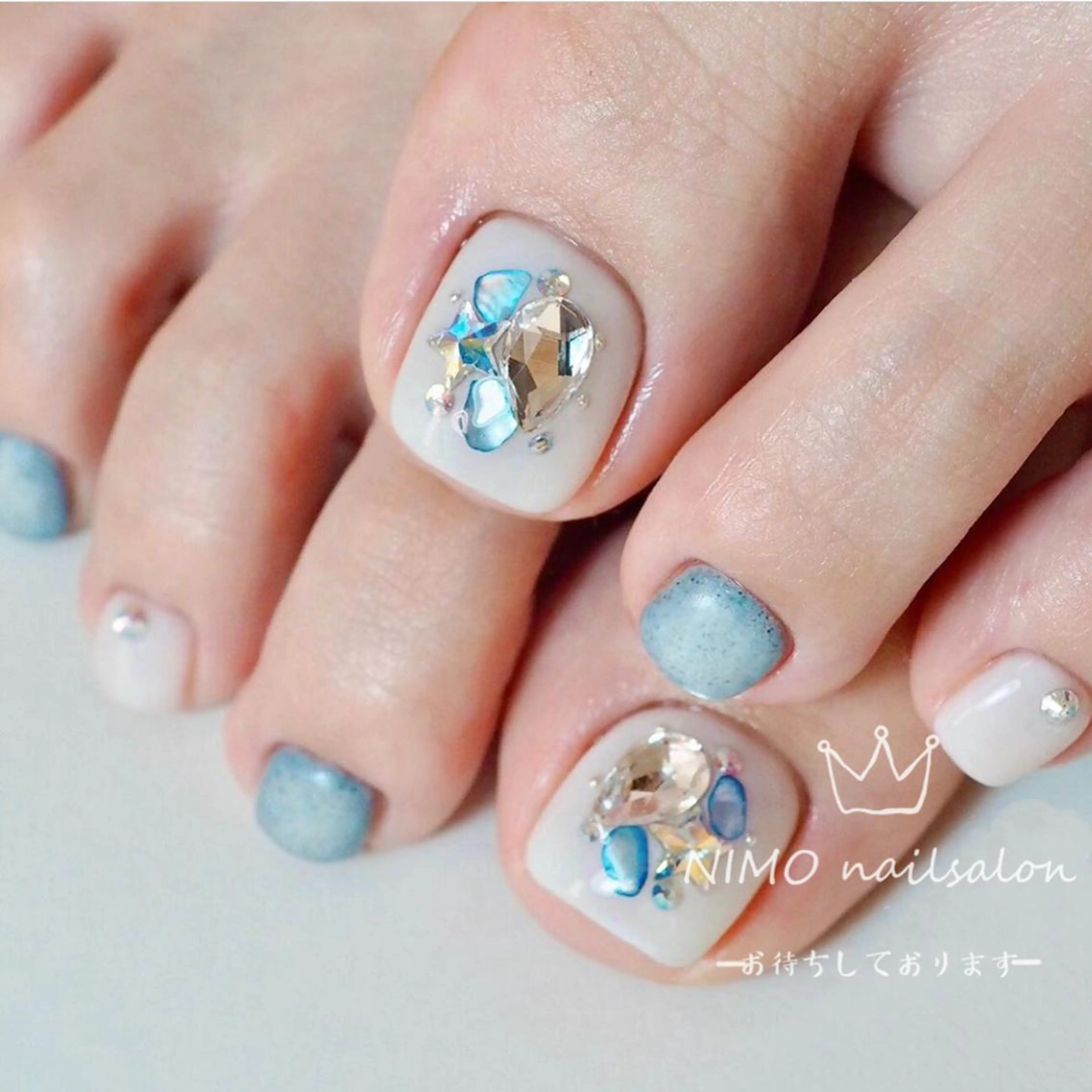 ネイル 持ち込み フットネイル 閨匠ビューティサロン 新橋店♡Ellieのネイルデザイン