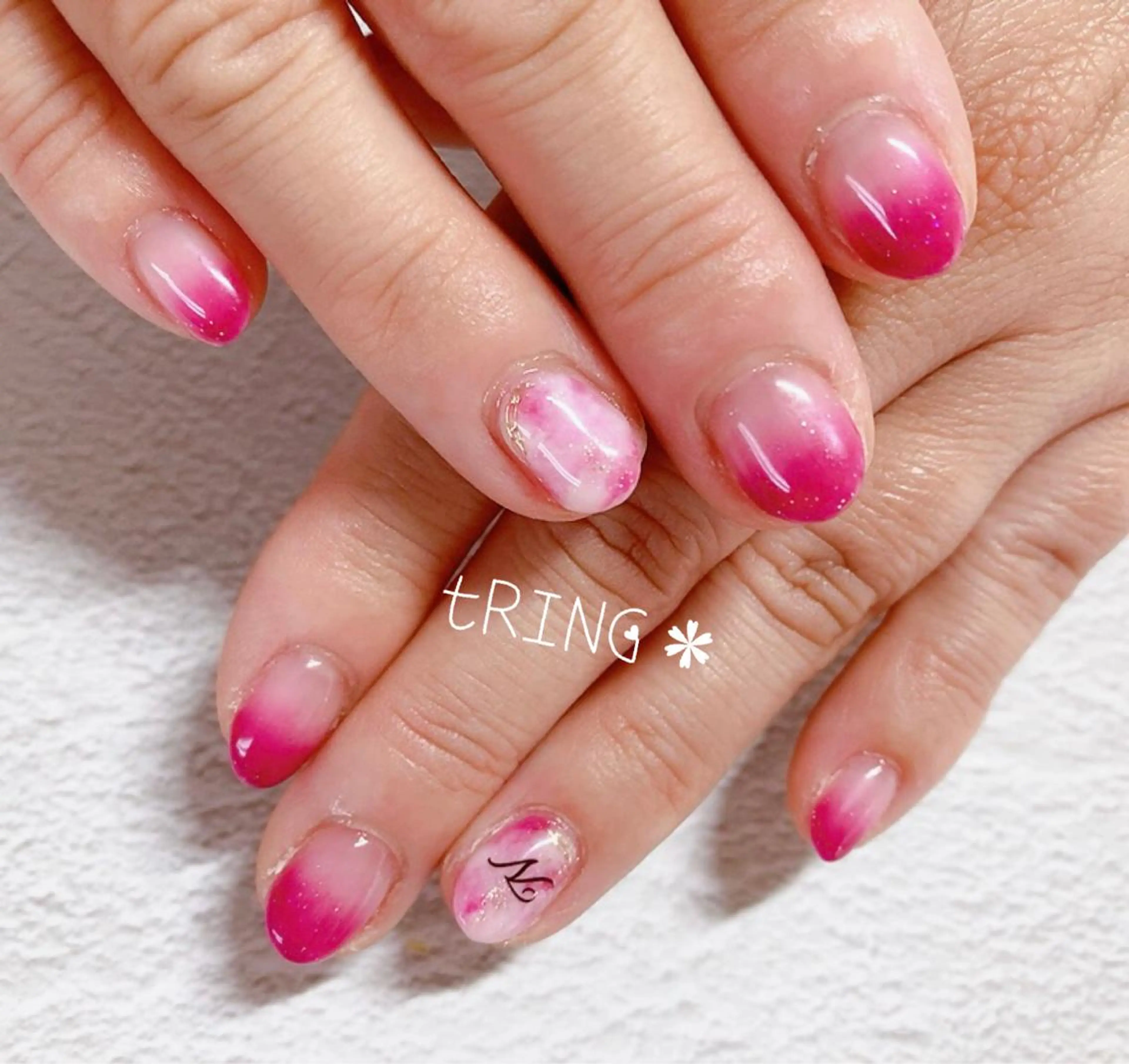 ネイル ハンドネイル tRING* しいの木台のネイルデザイン
