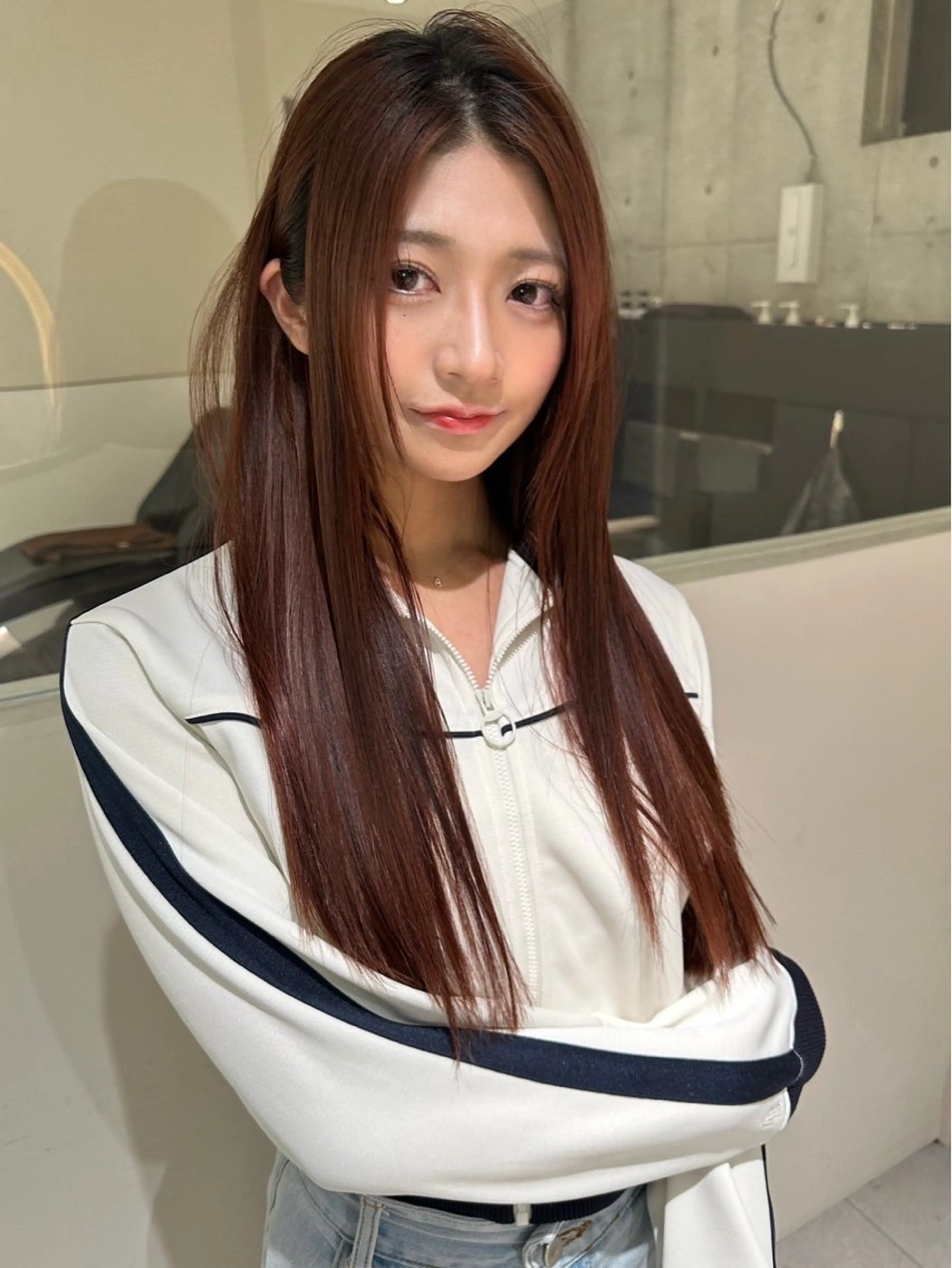 ロング カラー カット 縮毛矯正 トリートメント 《髪質改善✖️オリー ブ🧸》小嶋拓也のヘアスタイル