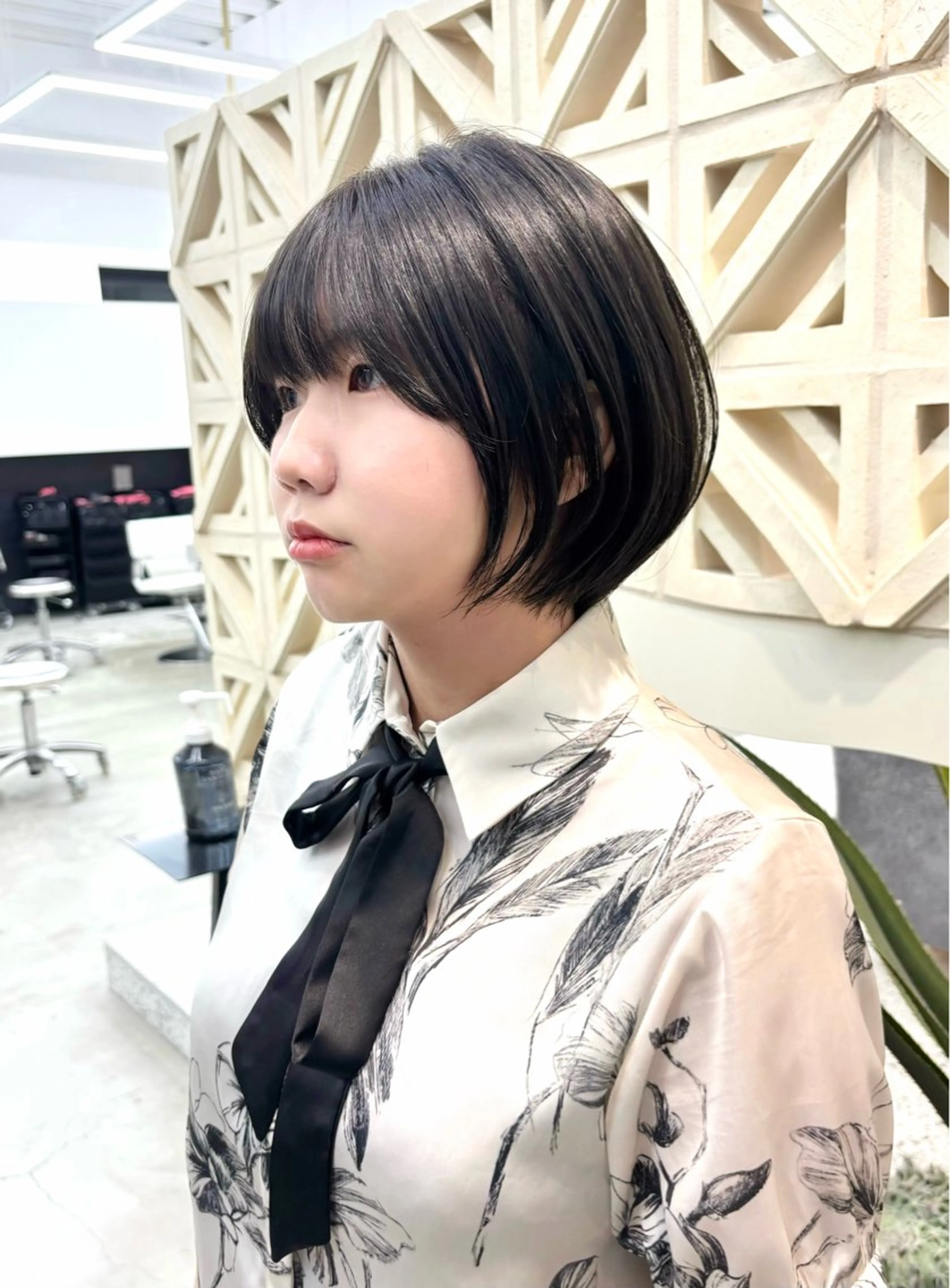 ショート カラー ショートボブ ボブ ショートヘア カット 名駅/ショート/ボブ 透明感カラー/優里のヘアスタイル