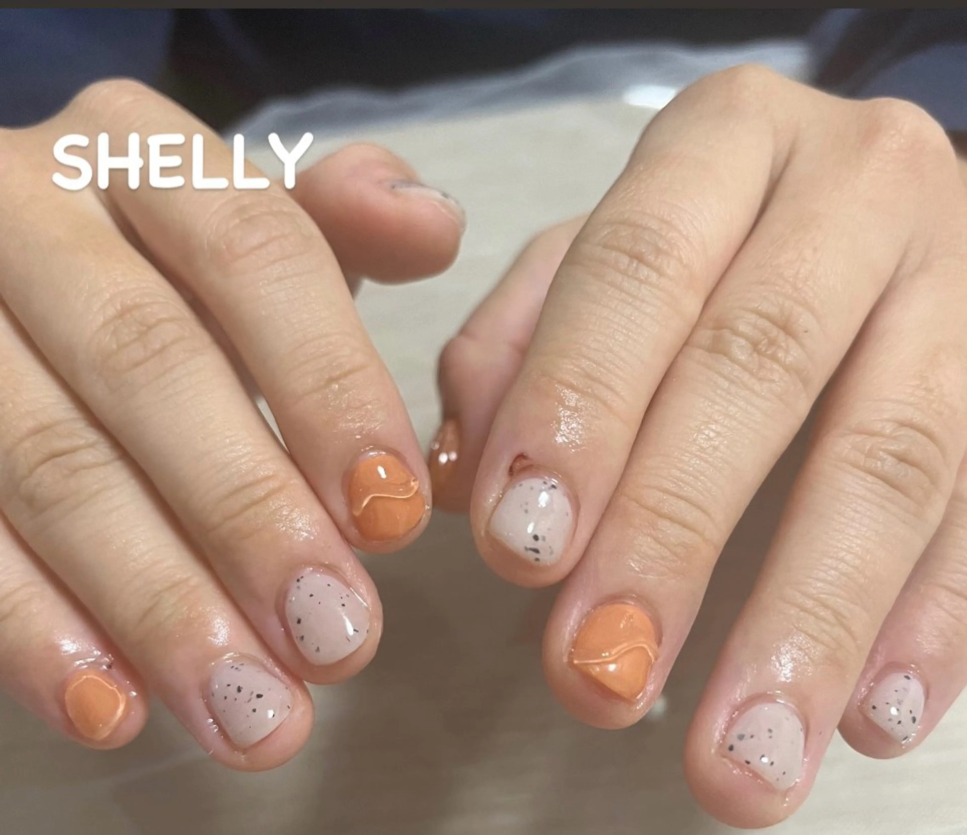 ネイル ショートネイル 翁長 結唯のマツエク・マツパデザイン