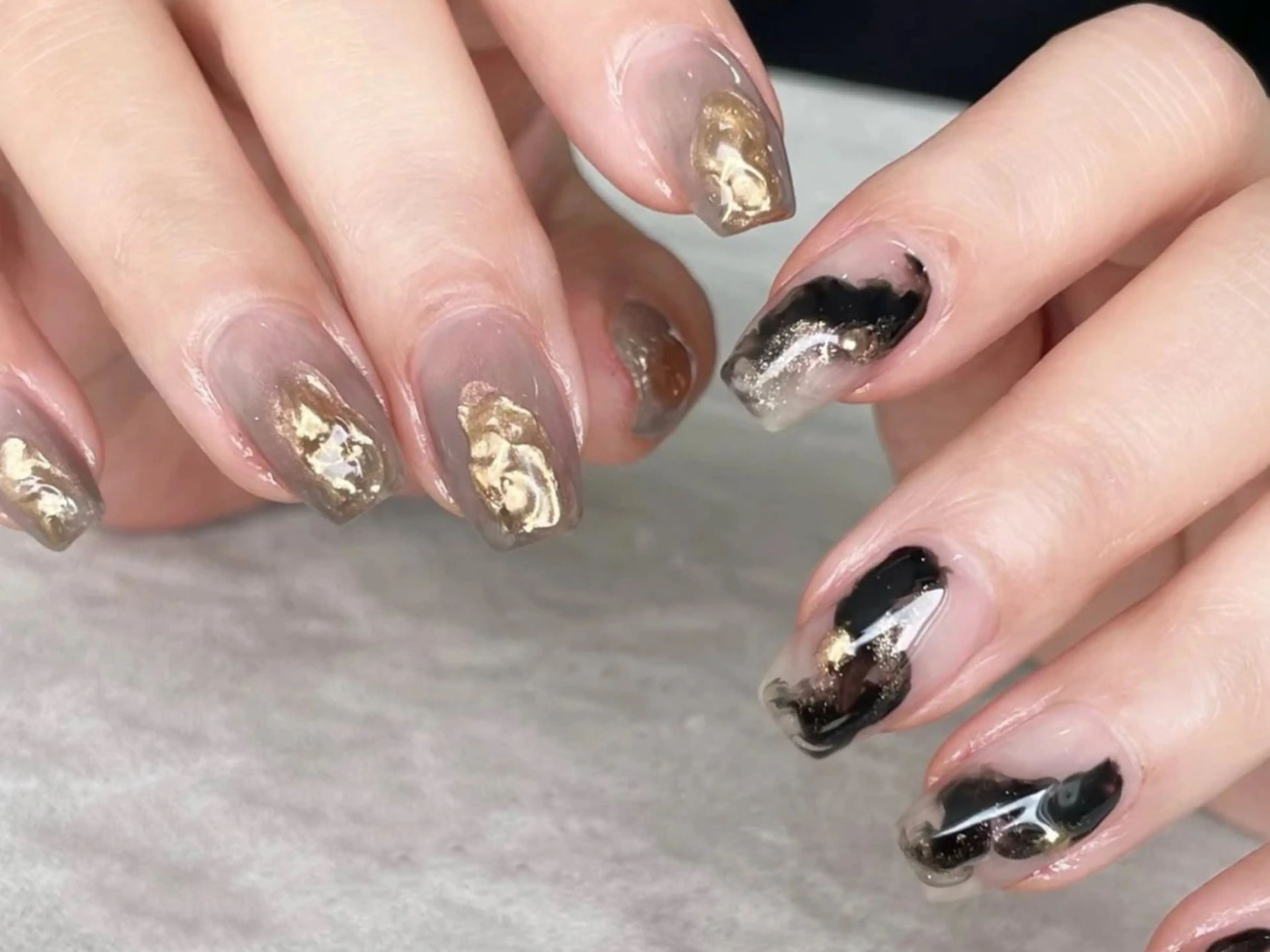 ネイル アートネイル フレンチネイル ニュアンスネイル ハンドネイル OCEAN nail パラジェル　取扱い店のネイルデザイン