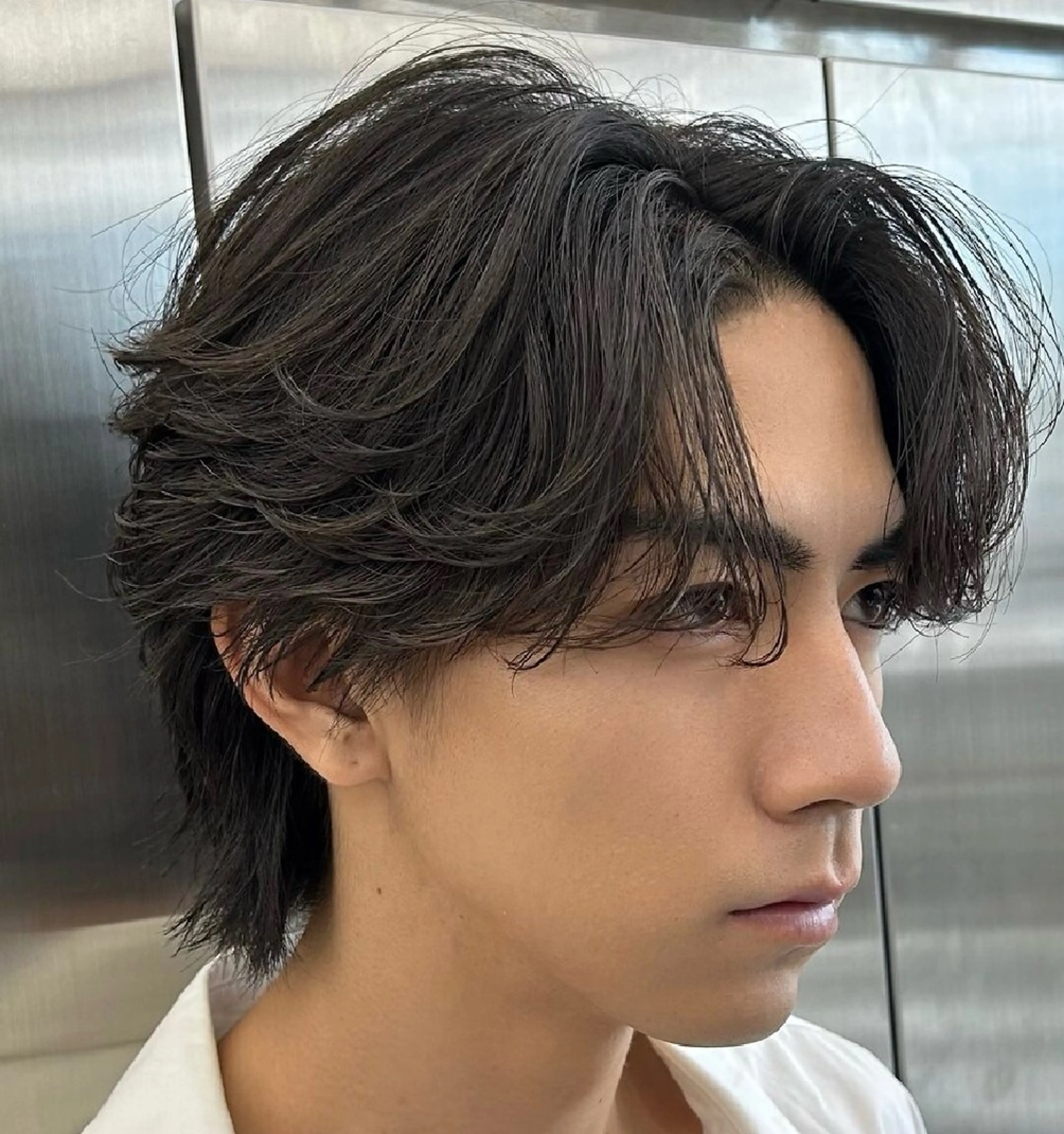 パーマ メンズ センターパート マッシュ メンズパーマ プードルパーマ メンズツイストパーマ カット パーマ トリートメント 仙台波巻きパーマ/ fifth/遠藤楓雅のヘアスタイル