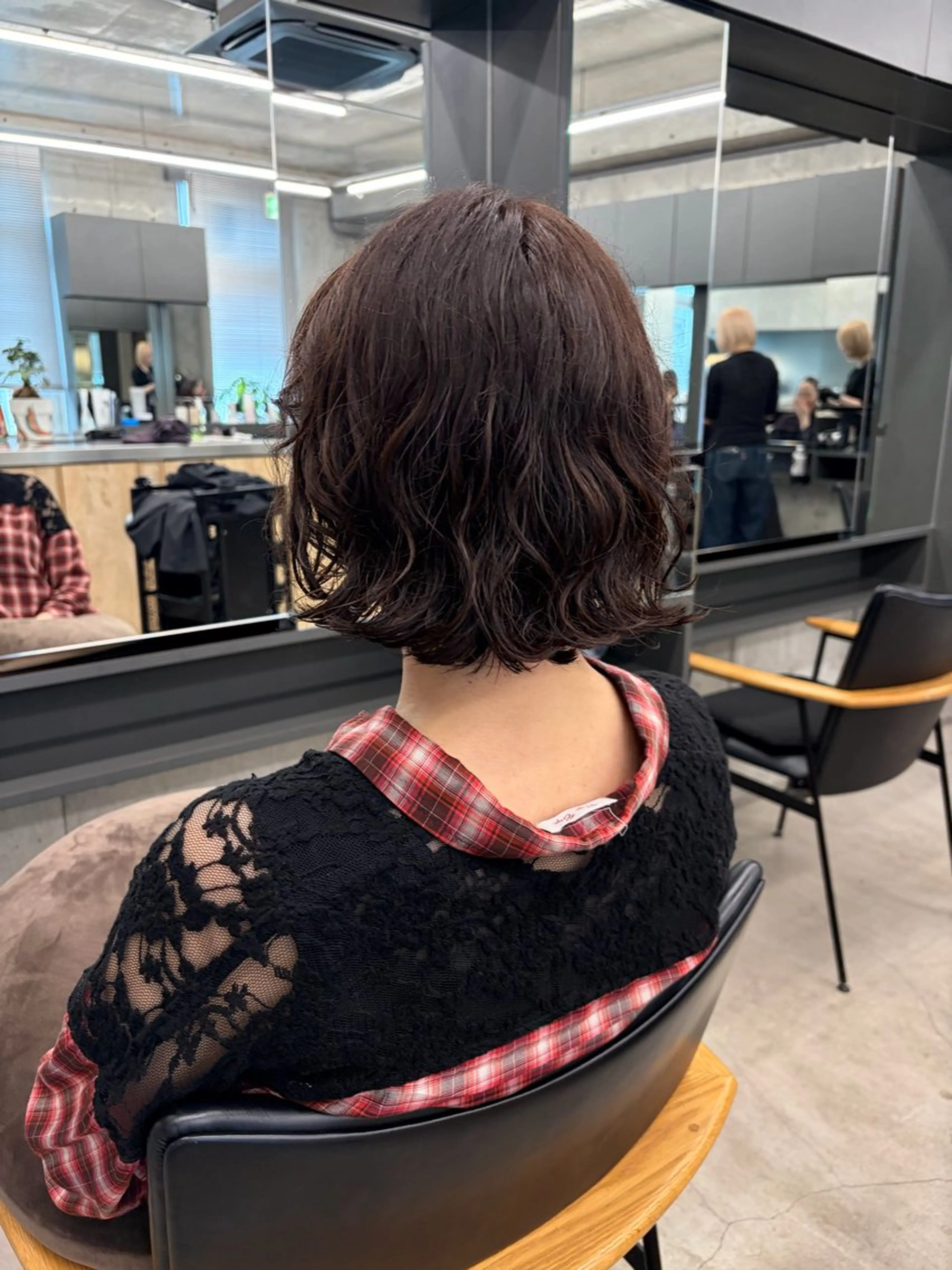 ミディアム カット トリートメント 透明感カラー/似合わ せカット/大島実加永のヘアスタイル