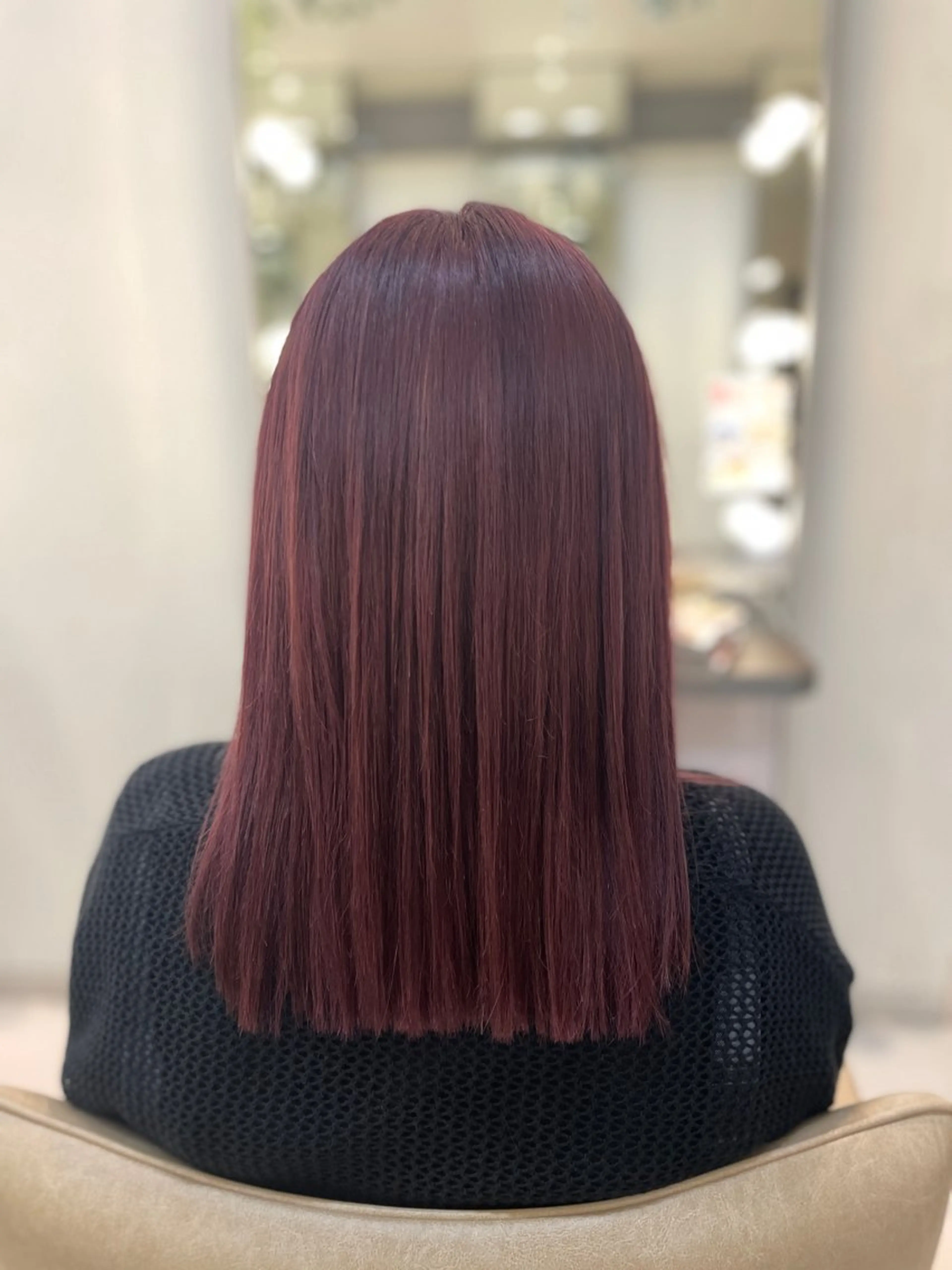 セミロング カラー ショートボブ セミロングパーマ ブリーチ ボブ くせ毛 カット ヘアカラー トリートメント 髪質改善専門 YOSHIのヘアスタイル