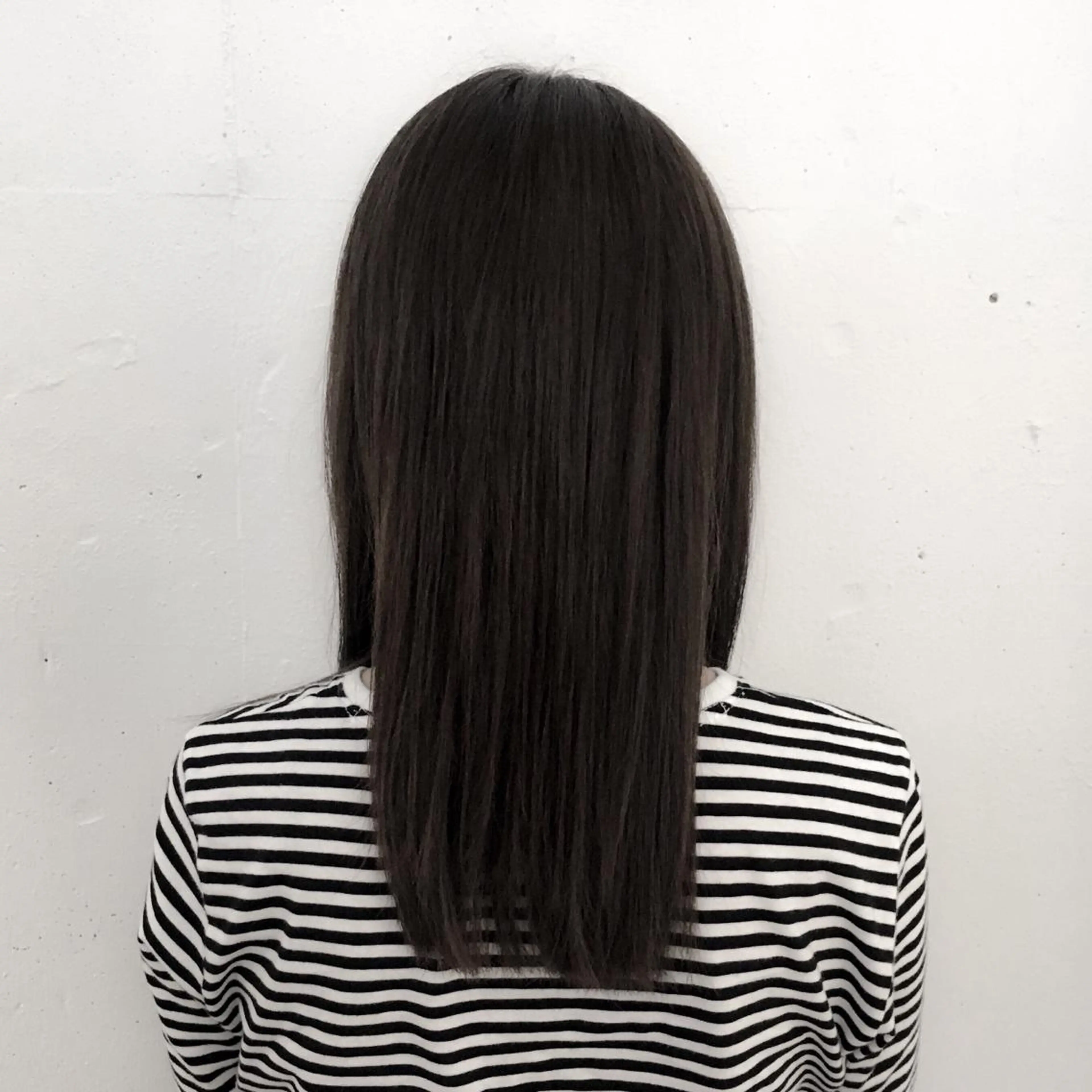 セミロング パーマ カット 縮毛矯正 トリートメント トミタ アツシのヘアスタイル