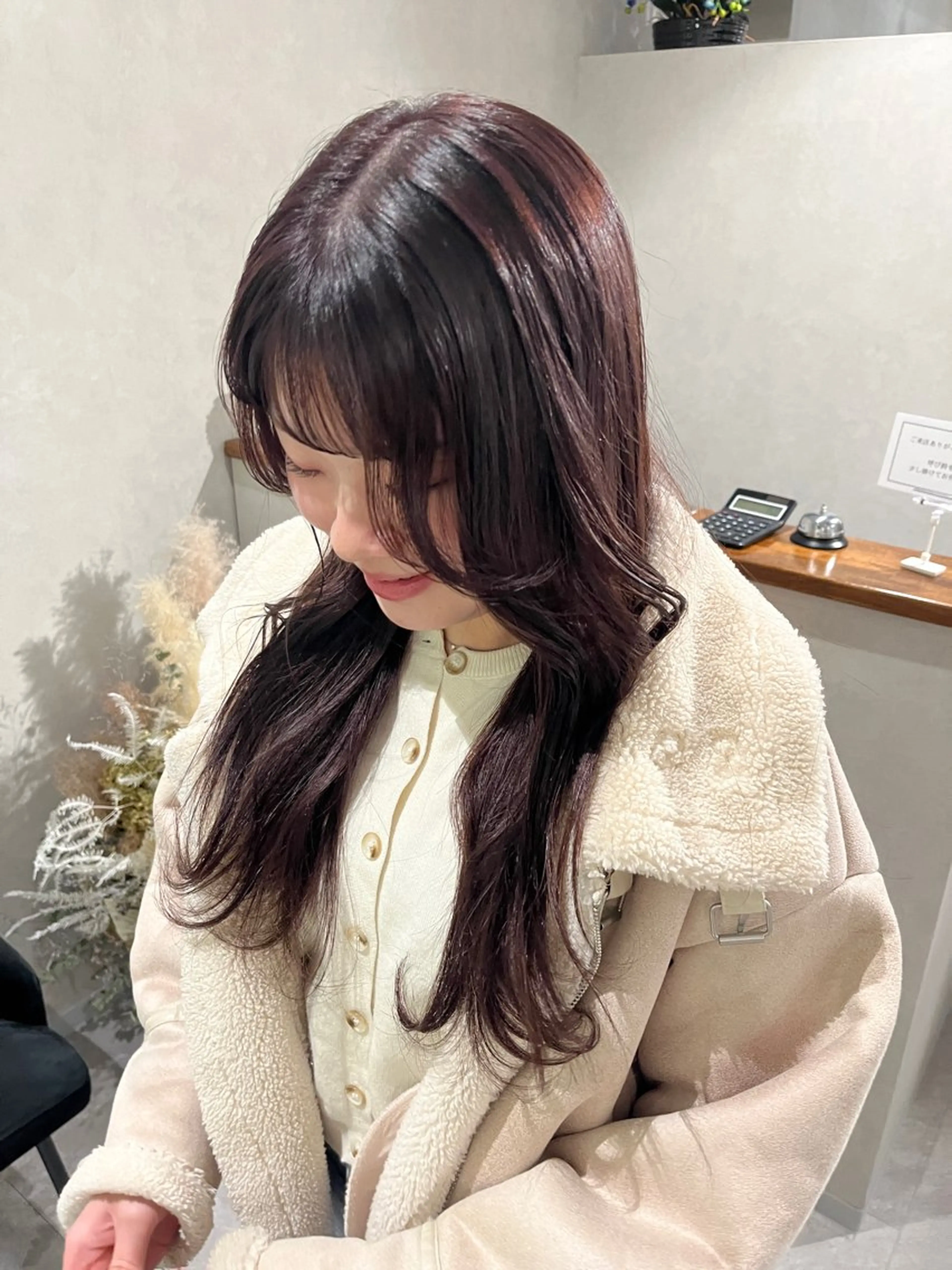 セミロング ヘアカラー トリートメント Yurina 💖透明感カラー💖のヘアスタイル