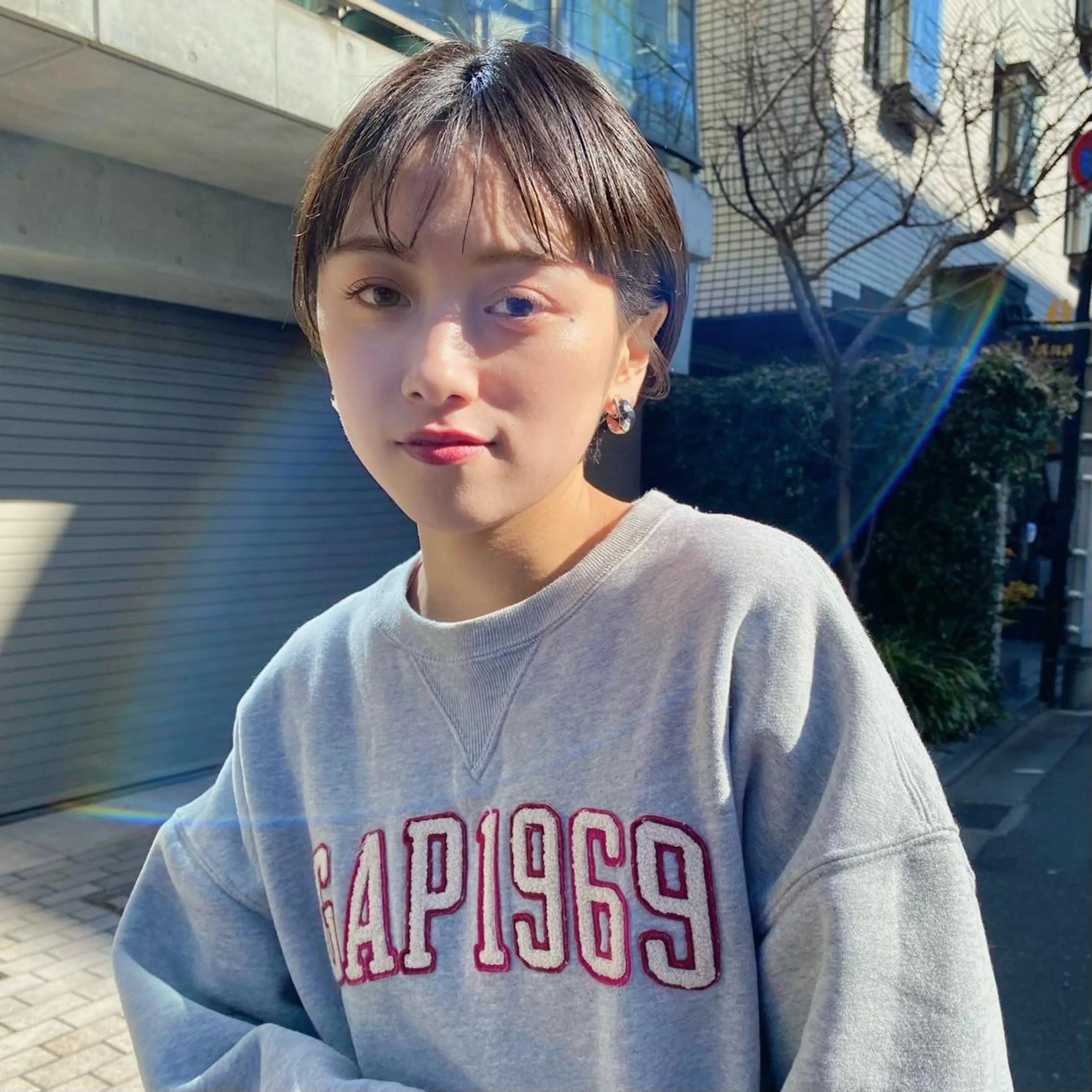 ショート カラー ベージュカラー ショートヘア カット ヘアカラー トリートメント ボブ/縮毛矯正/ レイヤー/塚田のヘアスタイル