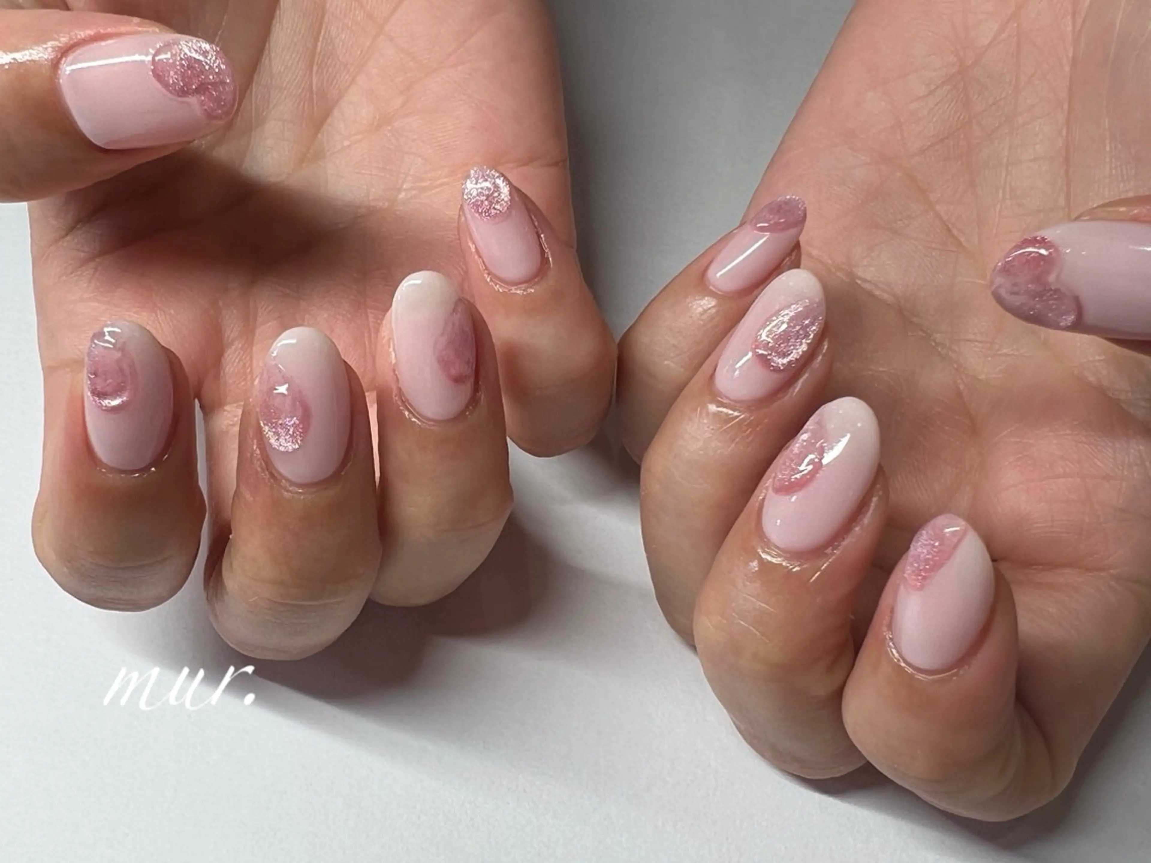 ネイル ジェルネイル 韓国ネイル マグネットネイル ニュアンスネイル ワンカラーネイル nailsalon mur.のネイルデザイン