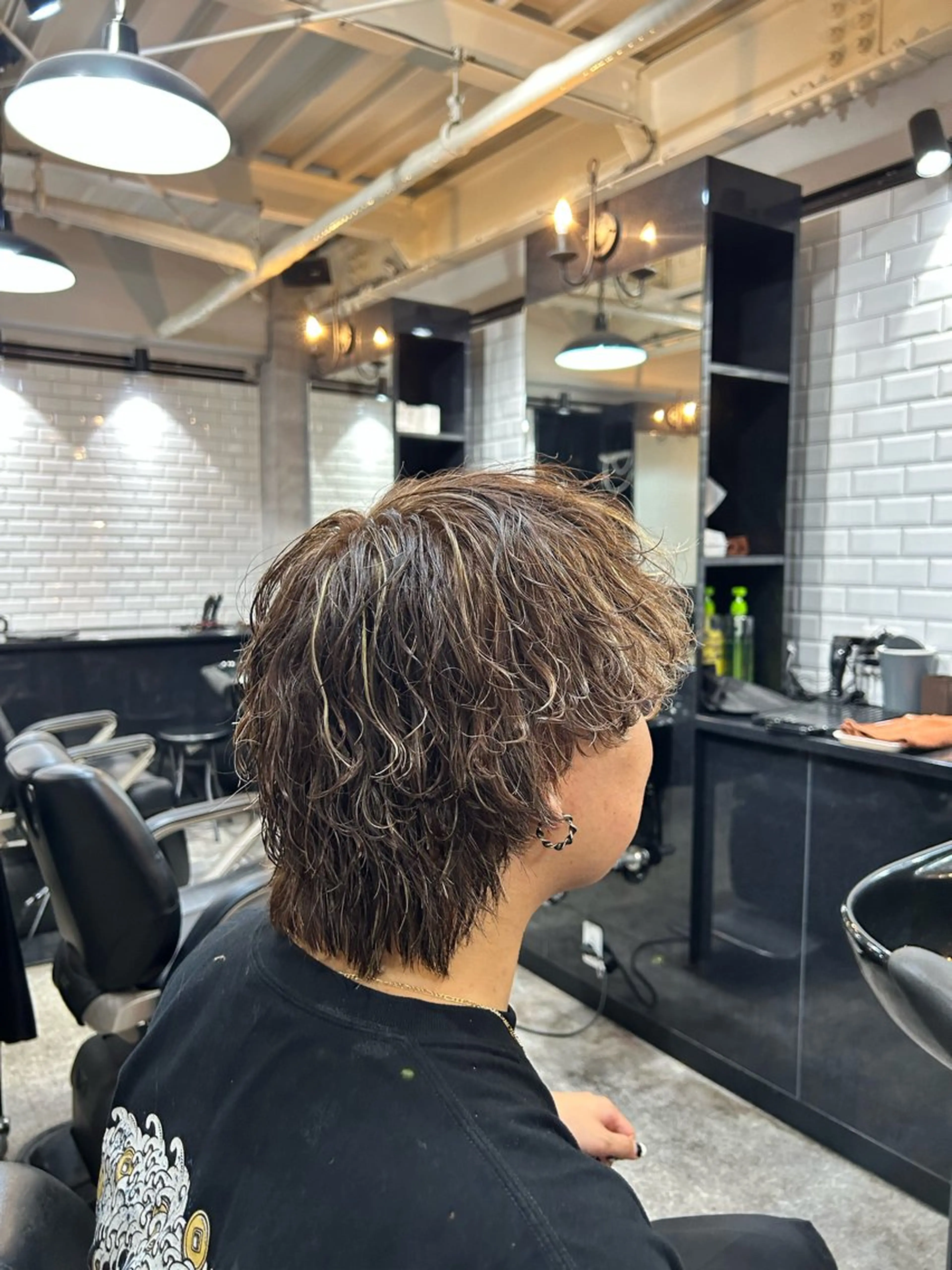 カラー メンズ メンズハイライト ブラウンカラー ハイライトカラー カット ヘアカラー メンズカット/ メンズパーマ/佐藤のヘアスタイル