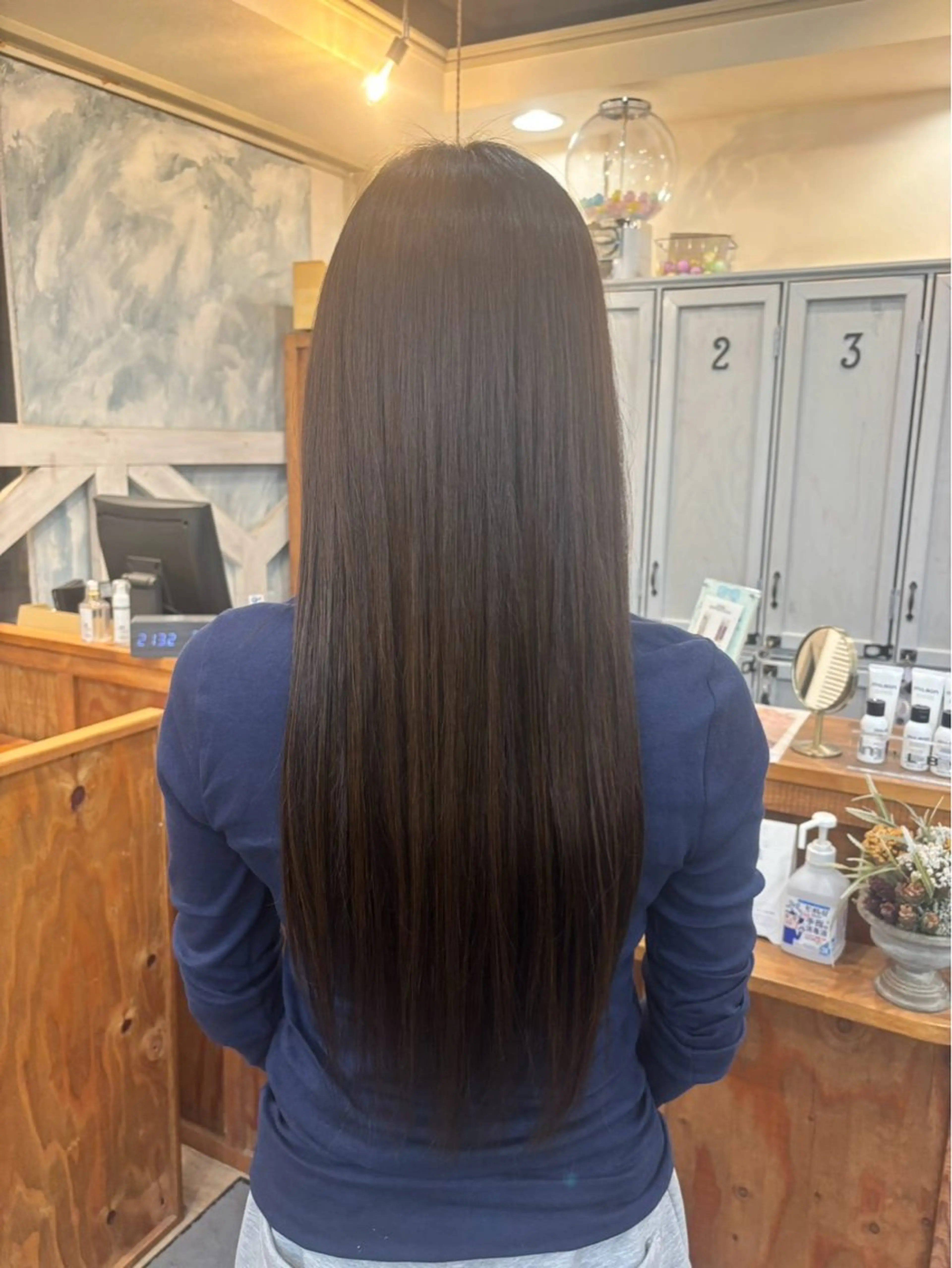 ロング 縮毛矯正 くろさわ あやか🌷のヘアスタイル