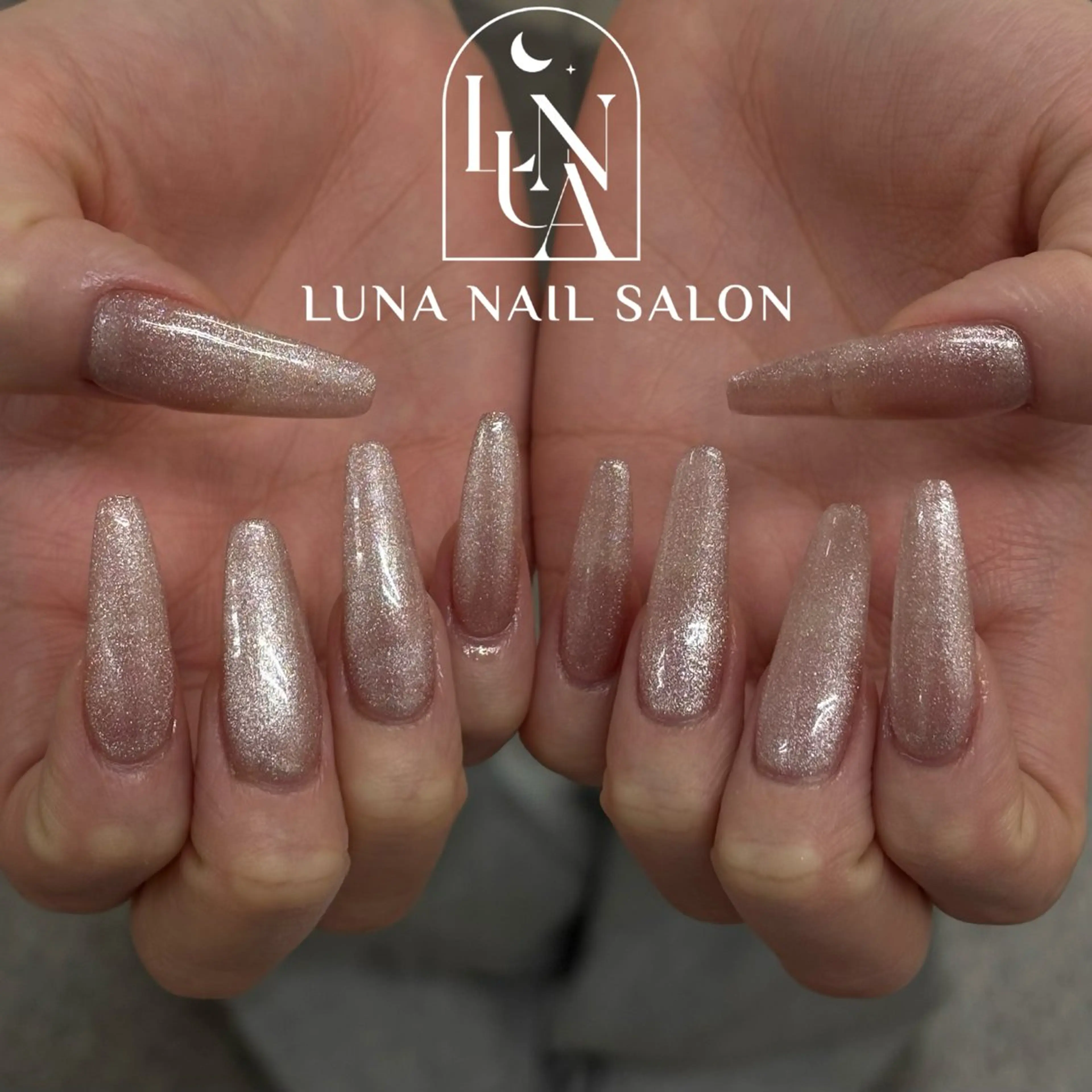 ネイル アートネイル フレンチネイル ジェルネイル ガラスフレンチ 韓国ネイル ハンドネイル ハンドケア LUNA Nail salon💕のネイルデザイン
