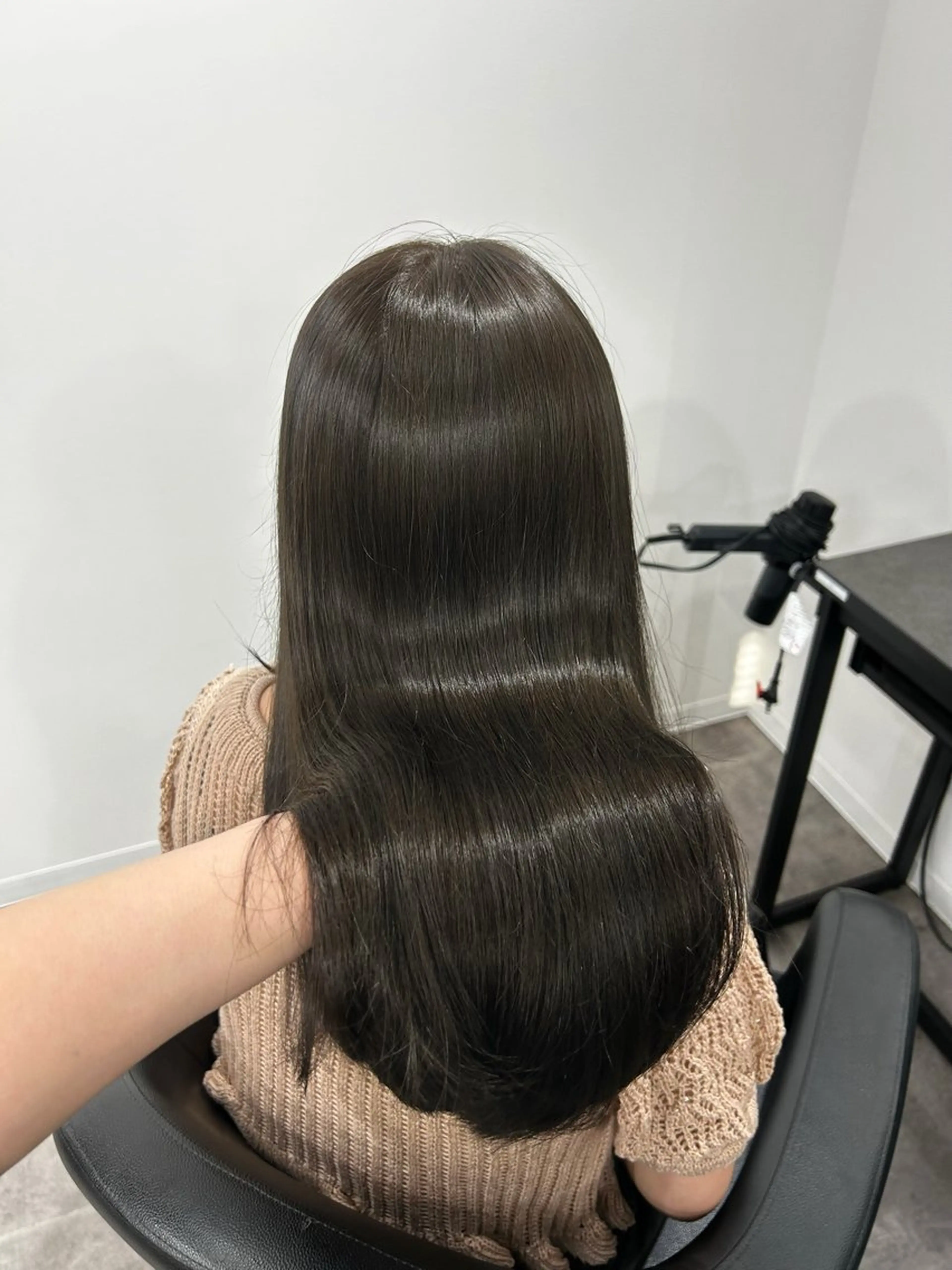 ロング カラー ヘアアレンジ ブリーチなしカラー/ ブラウン/レイヤーのヘアスタイル