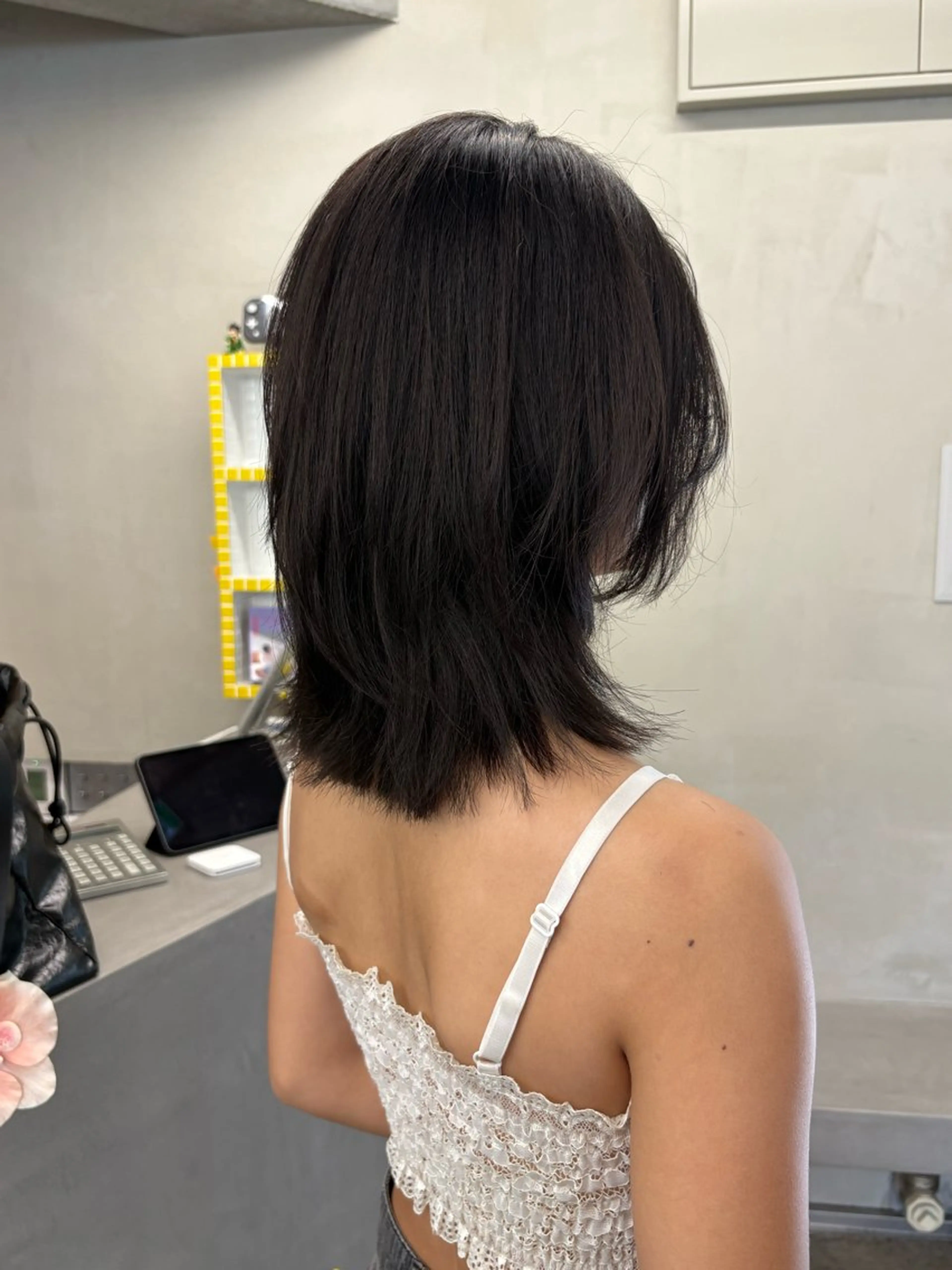 セミロング カラー カット ヘアカラー トリートメント レイヤー/柔色 カラー/SAkiのヘアスタイル