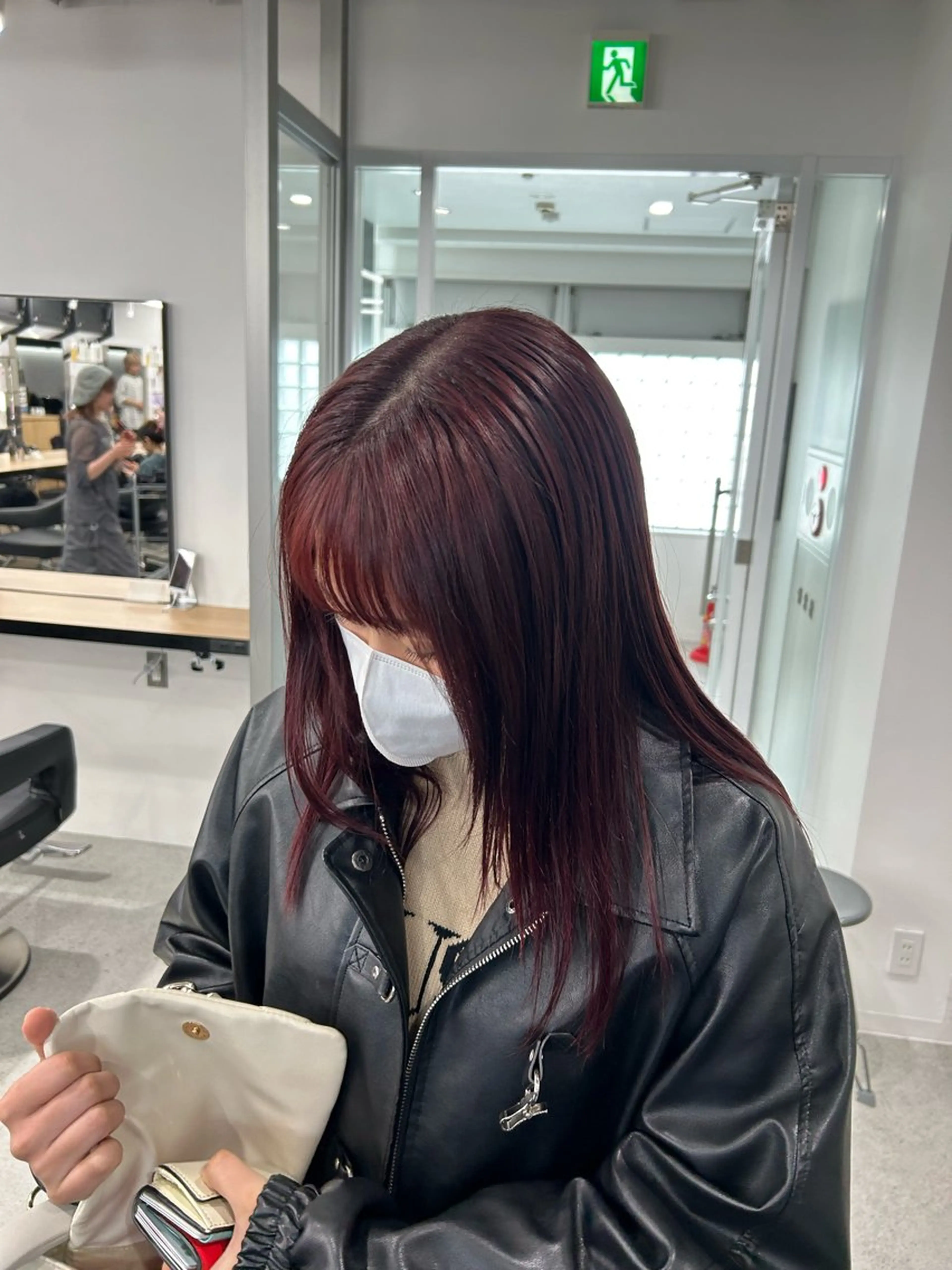 セミロング カラー 愛結 暖色カラー🎀🩰のヘアスタイル