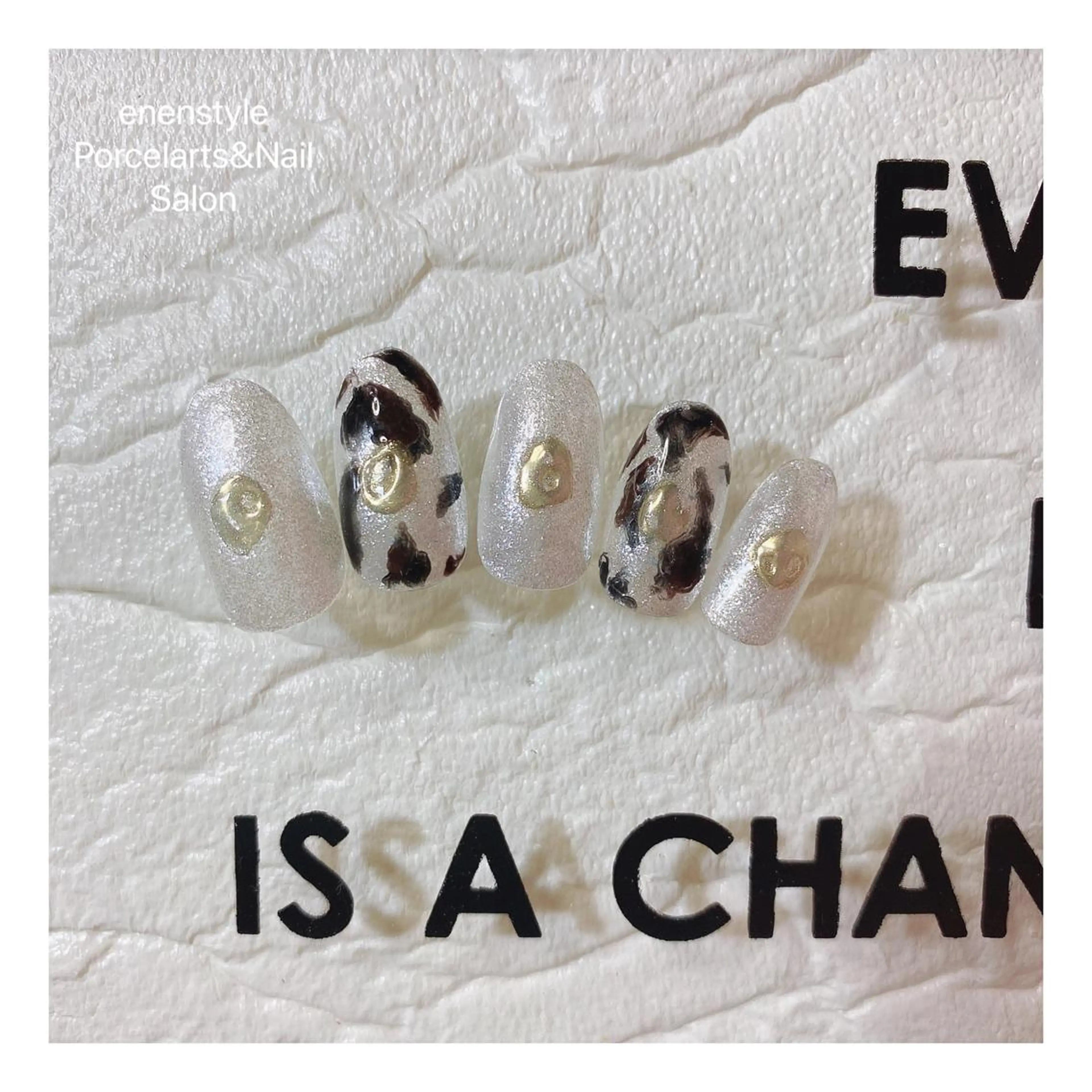 ミディアム ネイル ハンドネイル 👑enen style👑のネイルデザイン