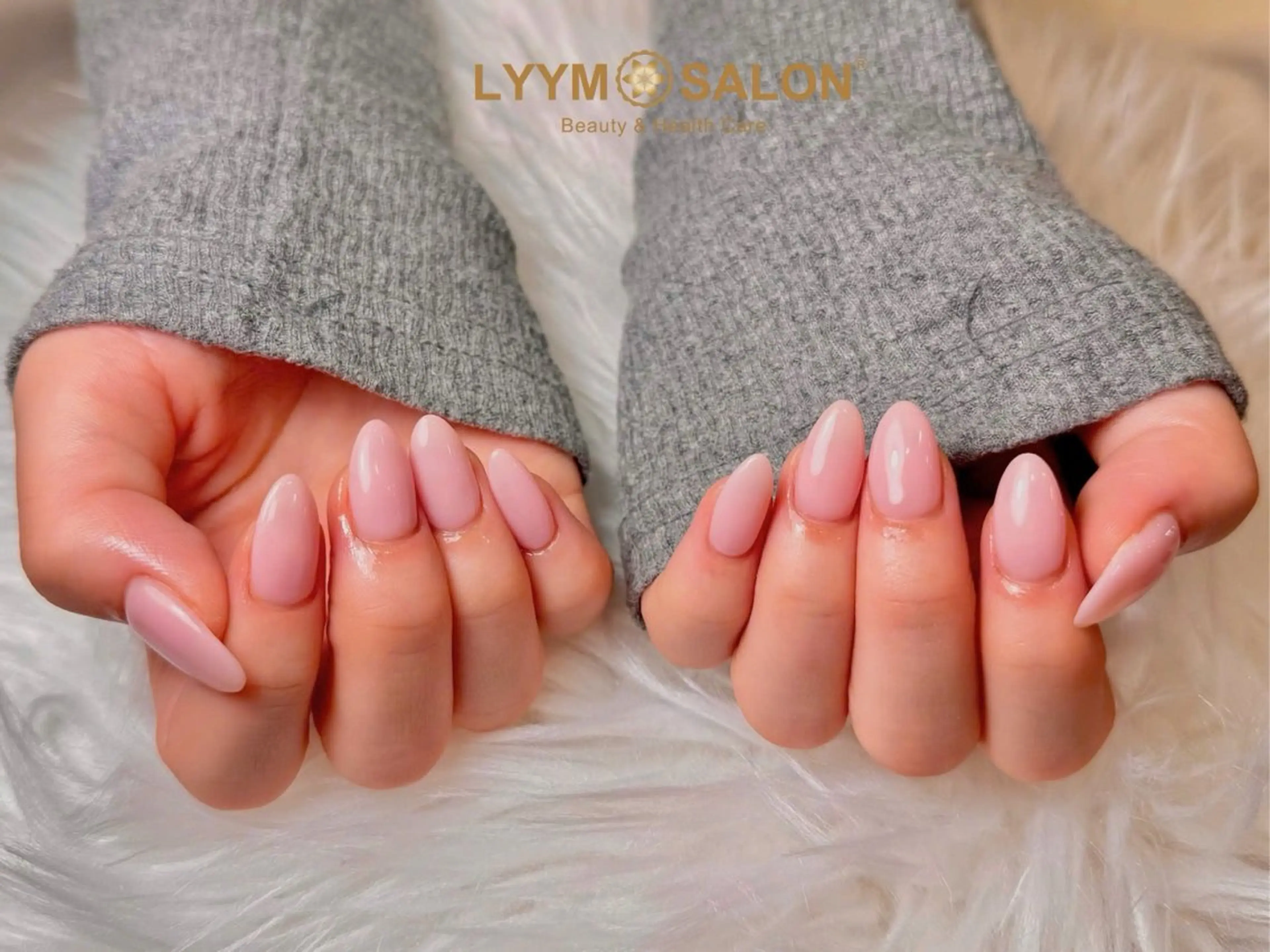 ネイル 韓国ネイル オフィスネイル ピンク シンプルネイル ハンドネイル LYYM Salonのネイルデザイン