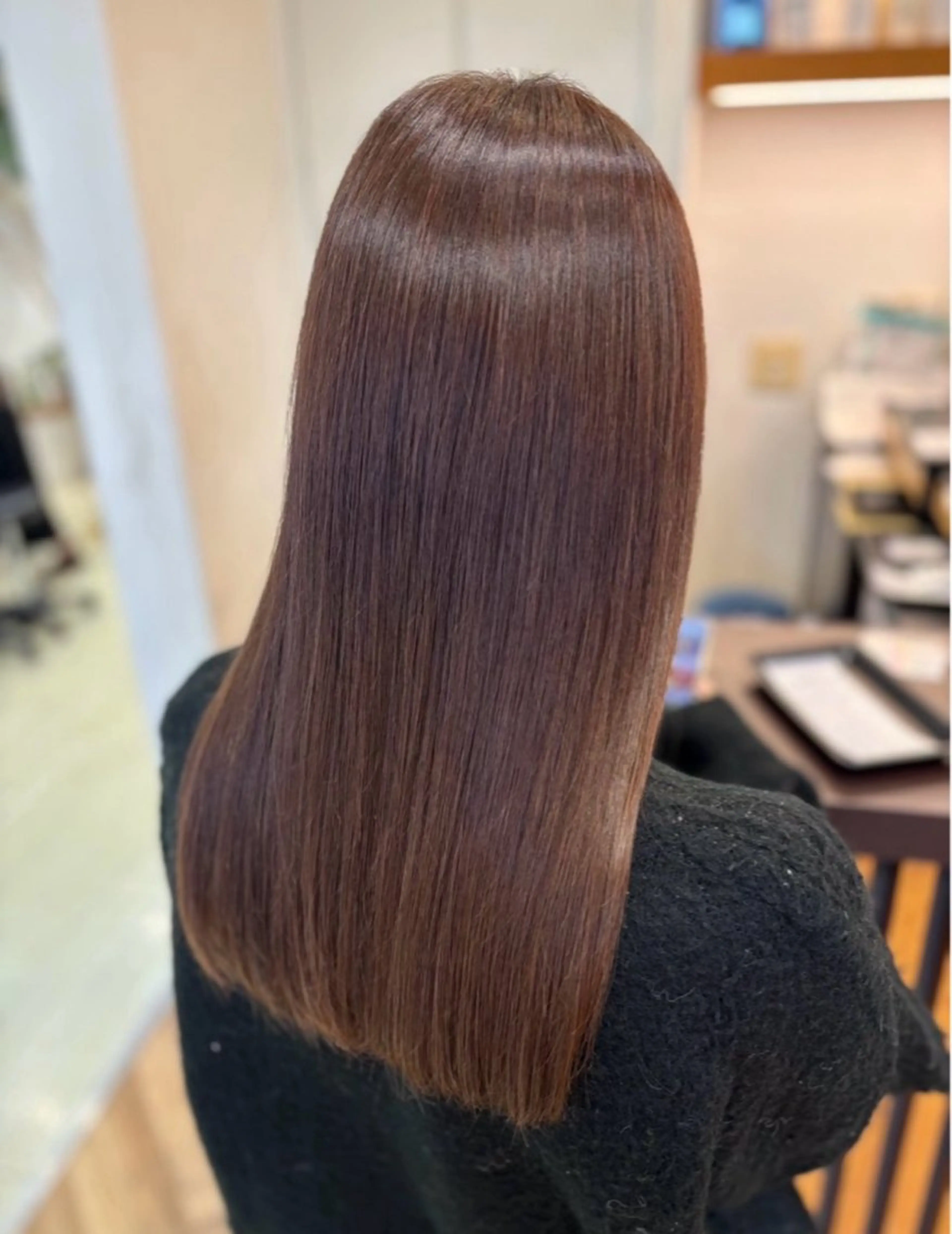 ロング カラー ヘアカラー 艶カラー✨ 河津さくらのヘアスタイル