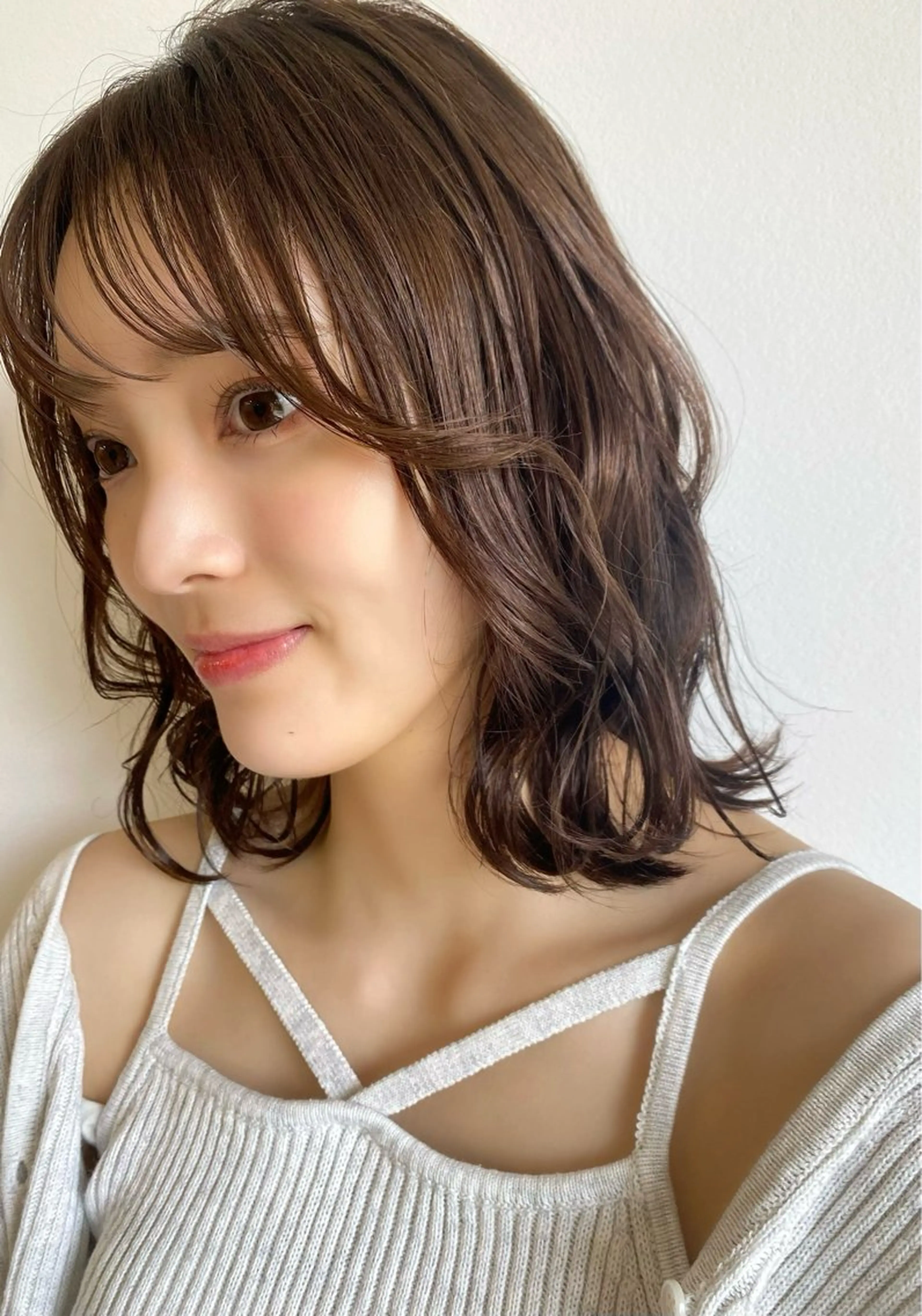 ミディアム カット トリートメント 顔まわりカット/金山 /大園芽依のヘアスタイル