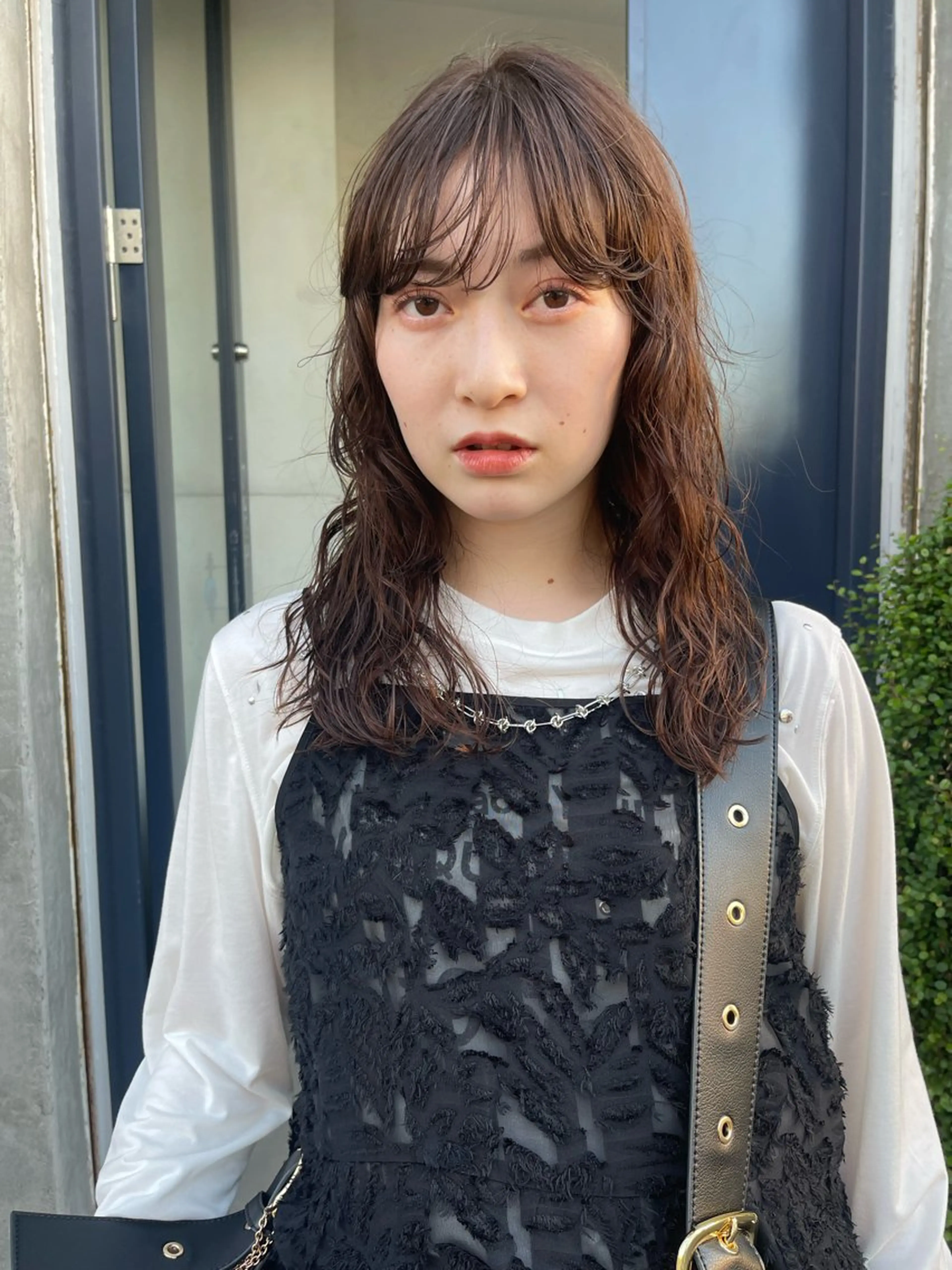 セミロング パーマ Terve.野崎 真里奈のヘアスタイル