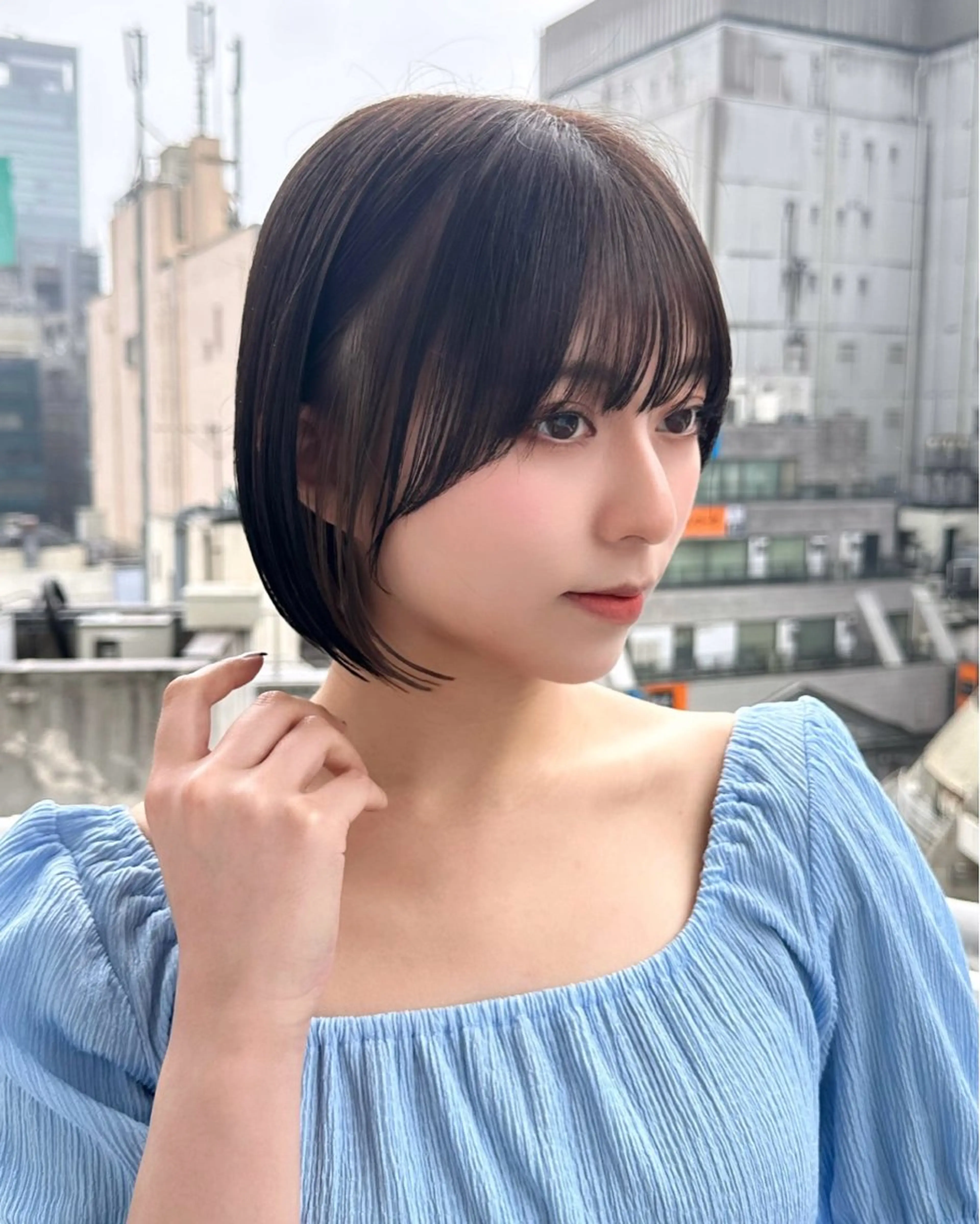 ショート ボブ 新宿/韓国ヘア kurea🎀のヘアスタイル