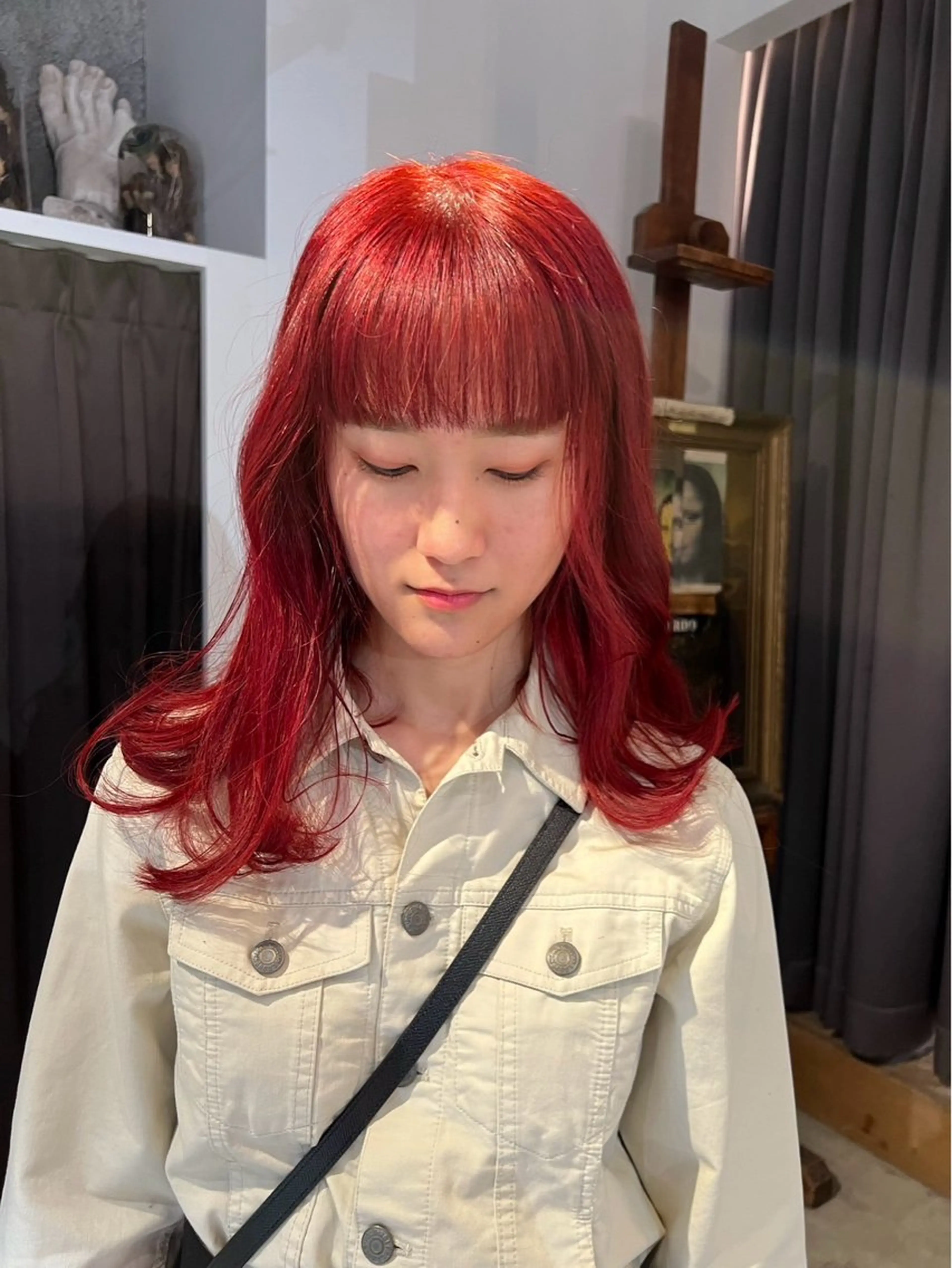 ミディアム 暖色カラー Ryokaのヘアスタイル