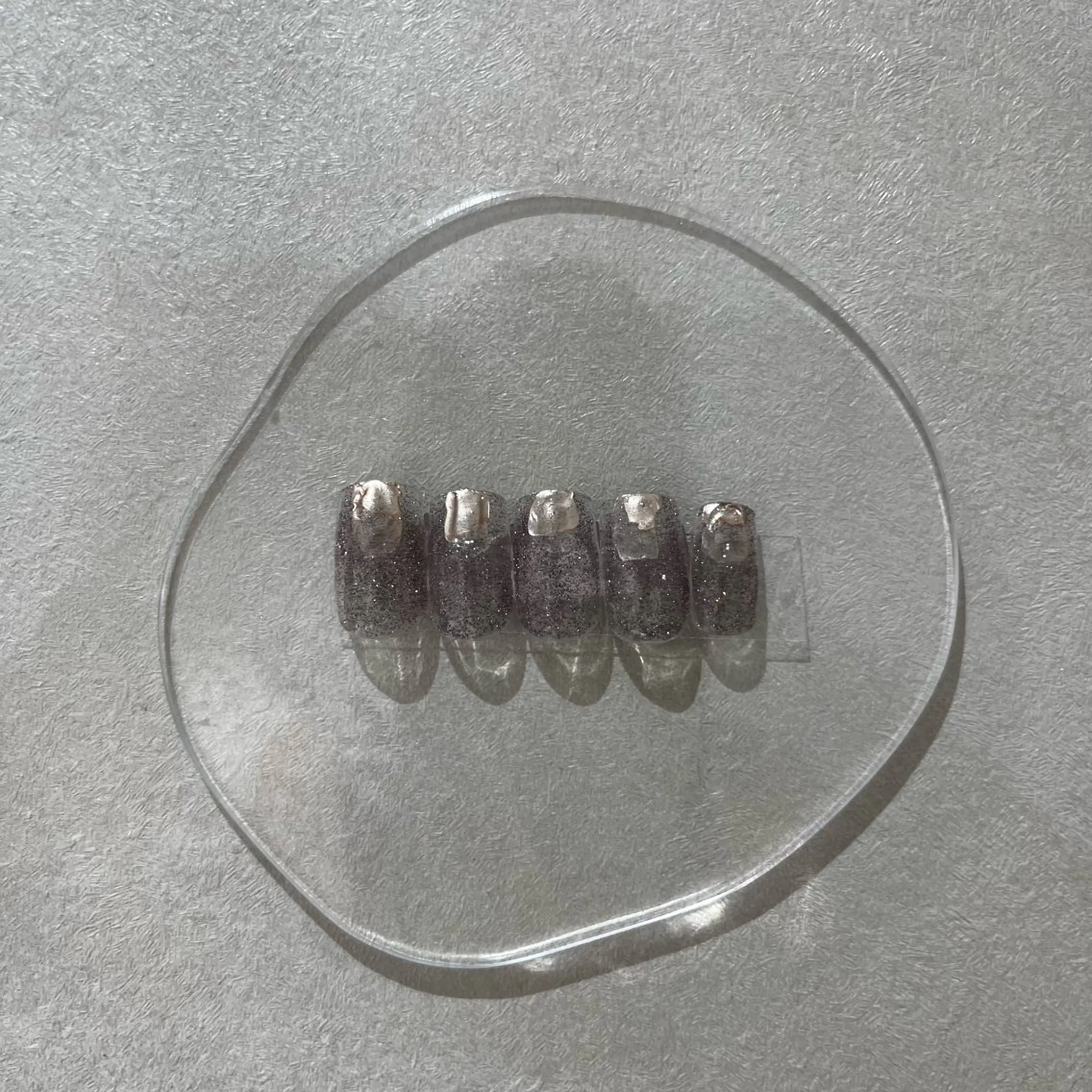 ネイル フラッシュネイル キラキラネイル ニュアンスネイル ぷっくりネイル soa.Aika 自爪育成のネイルデザイン