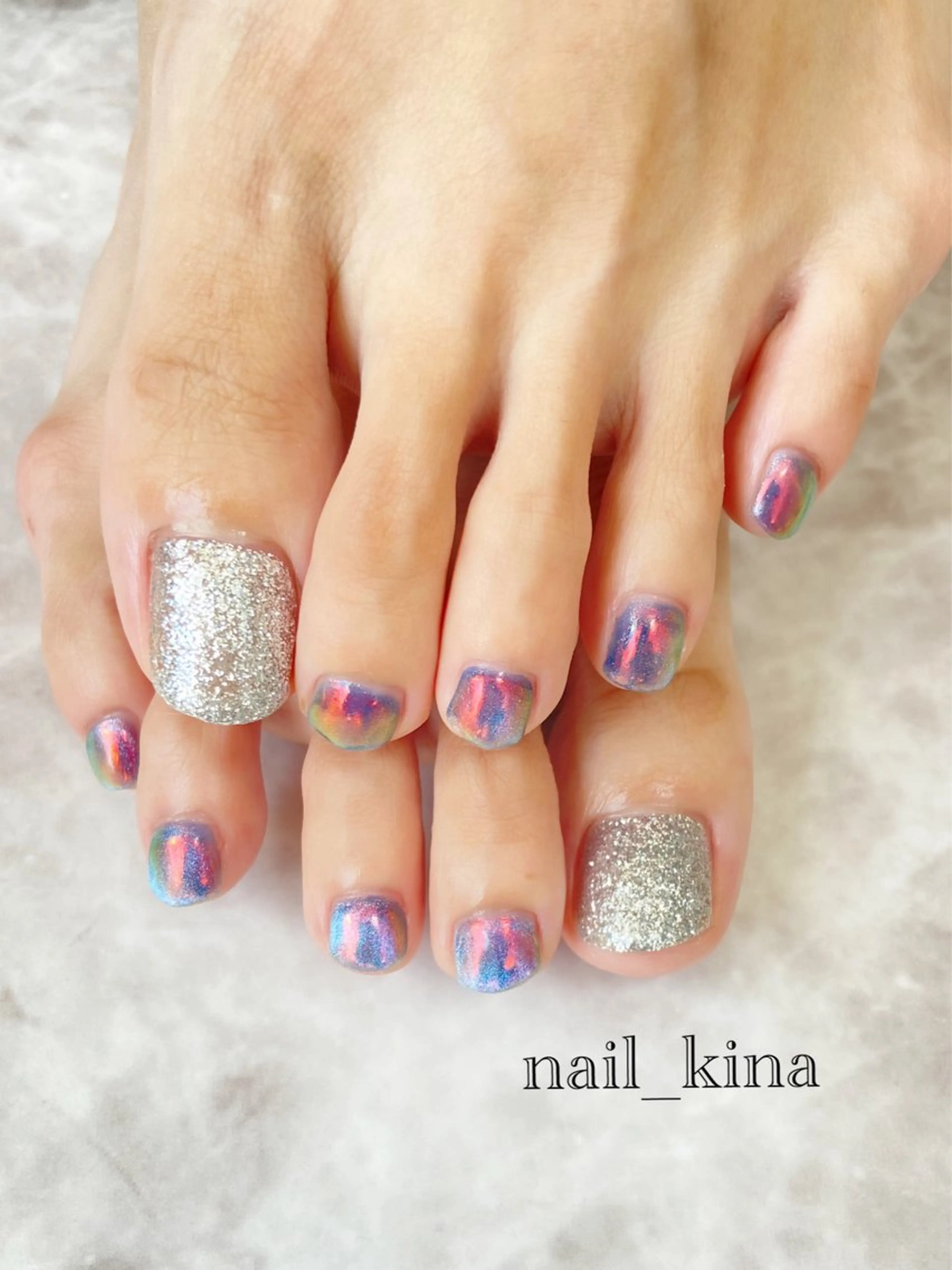 ネイル キラキラネイル マグネットネイル nail_ kinaのネイルデザイン