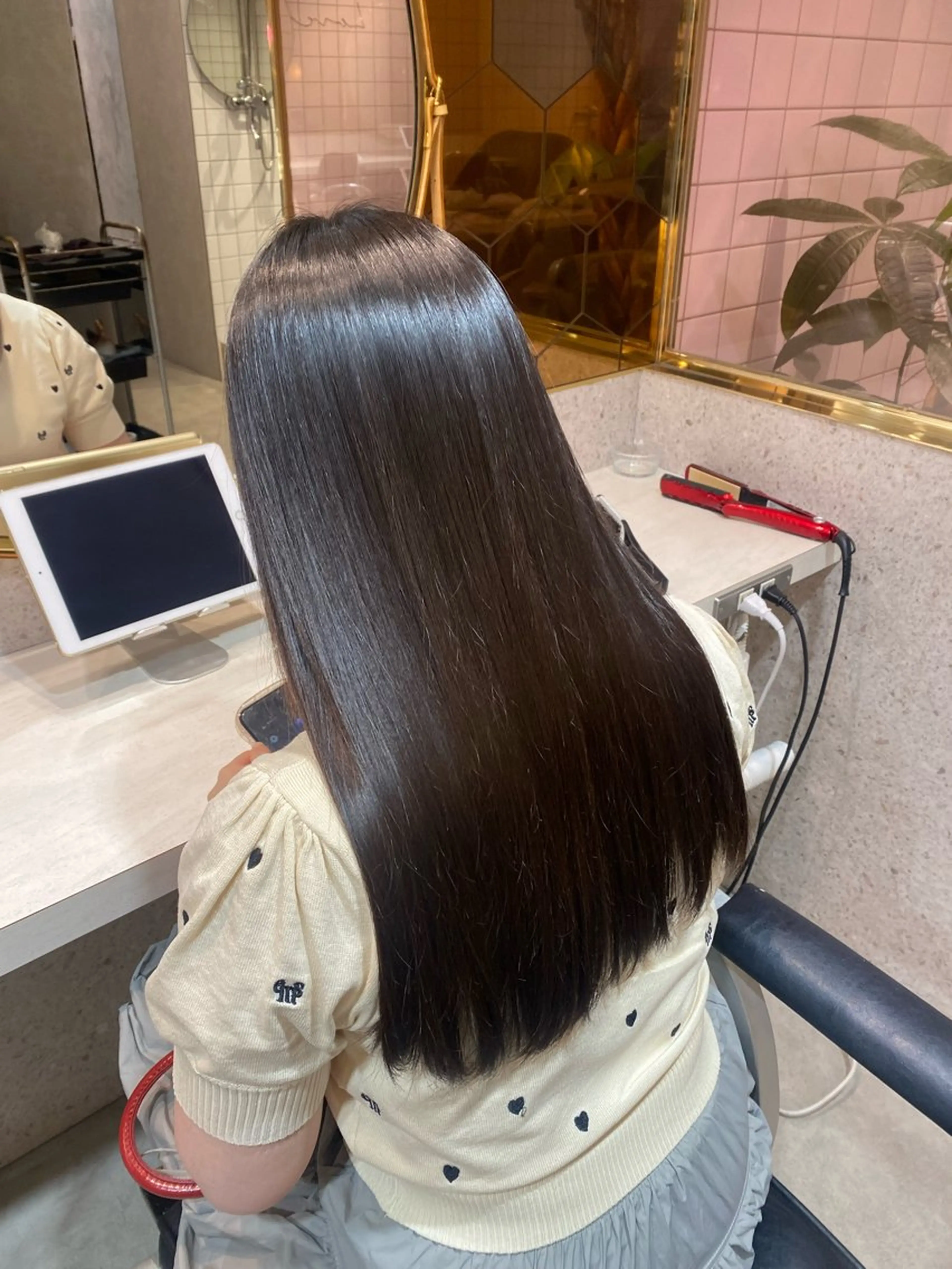 ロング カラー パーマ ケアカラー ⟡韓国レイヤー/艶髪 /新宿🌙Yuukaのヘアスタイル