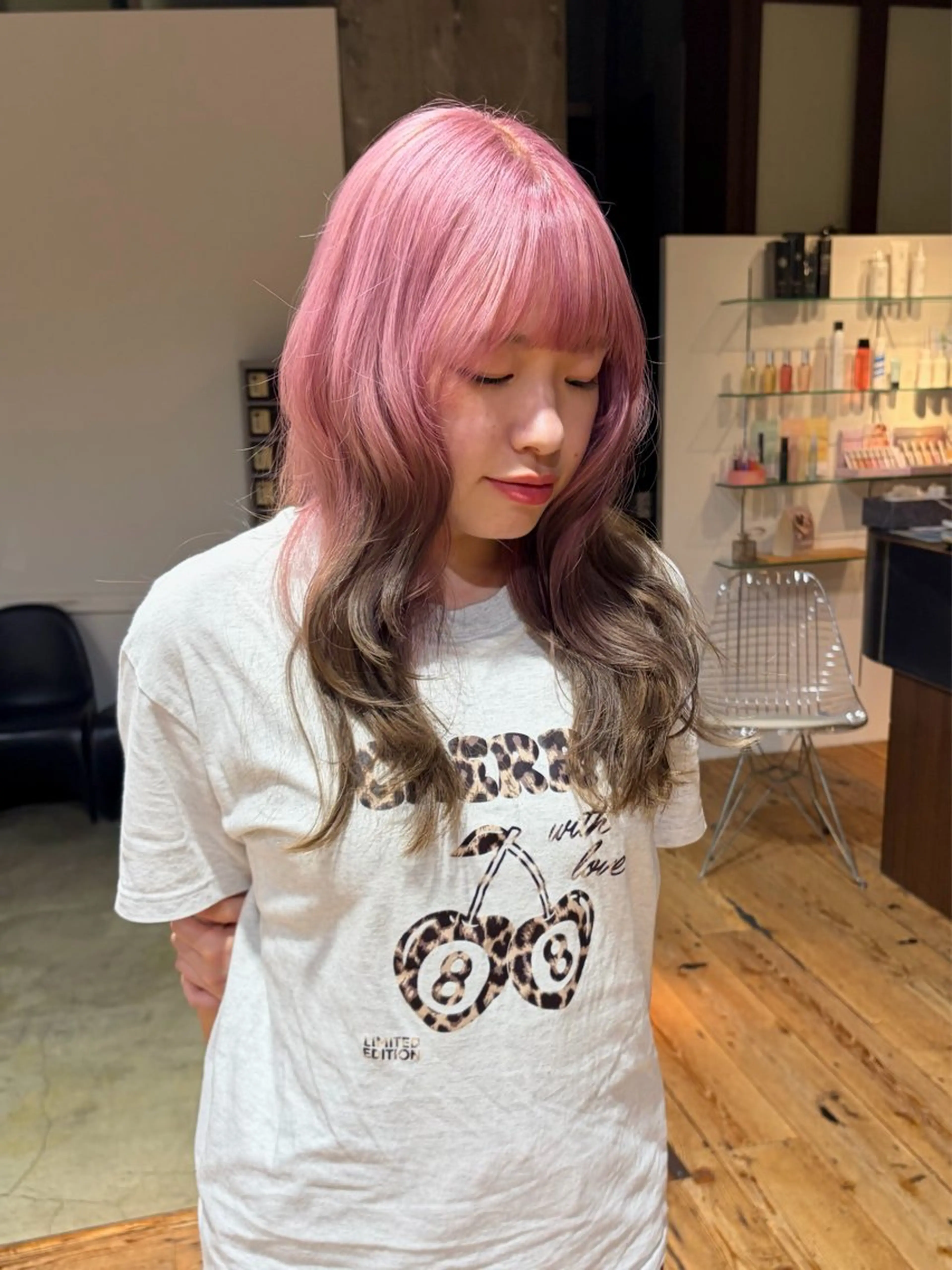 カラー coohair トミクラモエのヘアスタイル