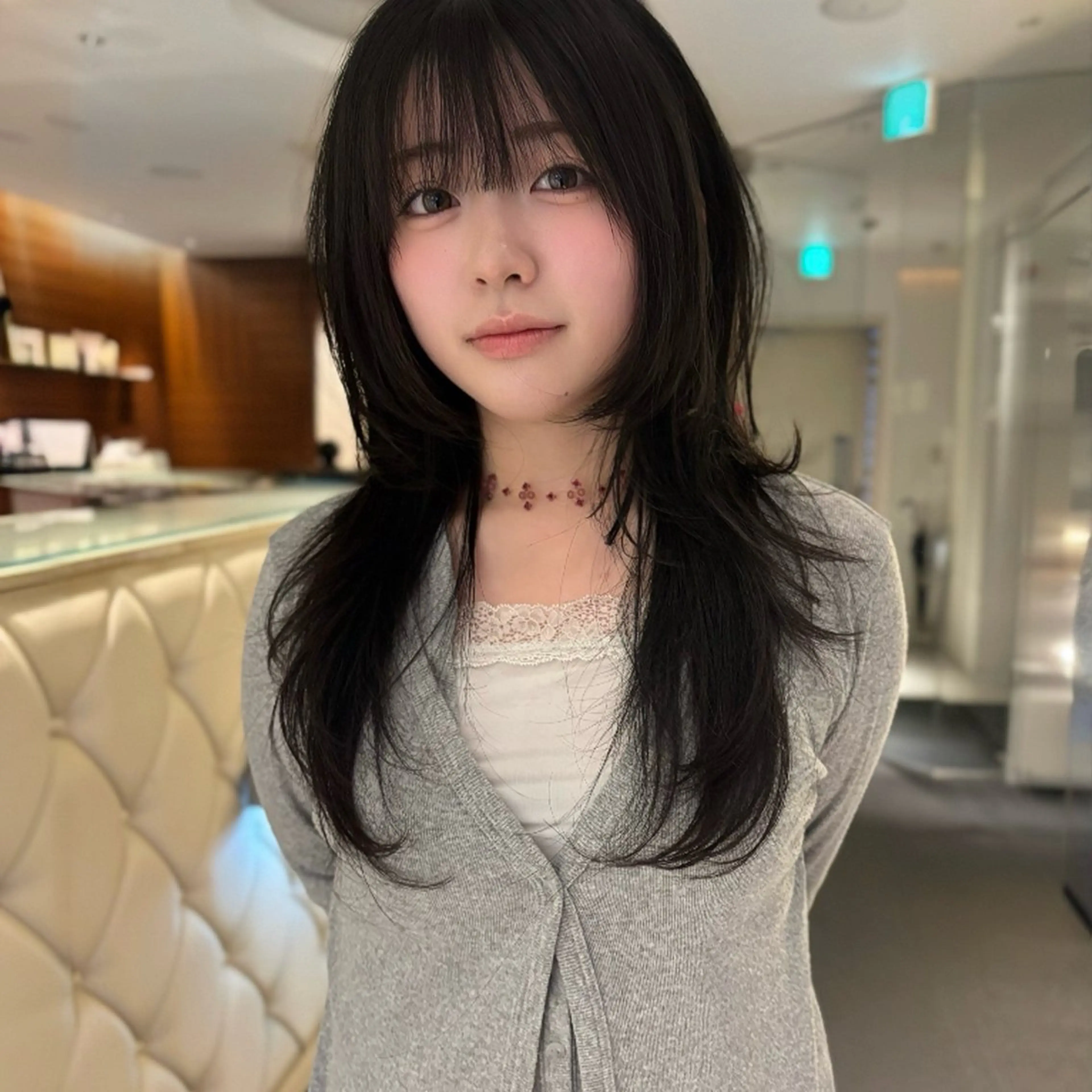 ◆韓国発小顔技術◆ハッシュカット＋透明感カラー【予約時にご自身の写真をお送り下さい】の写真