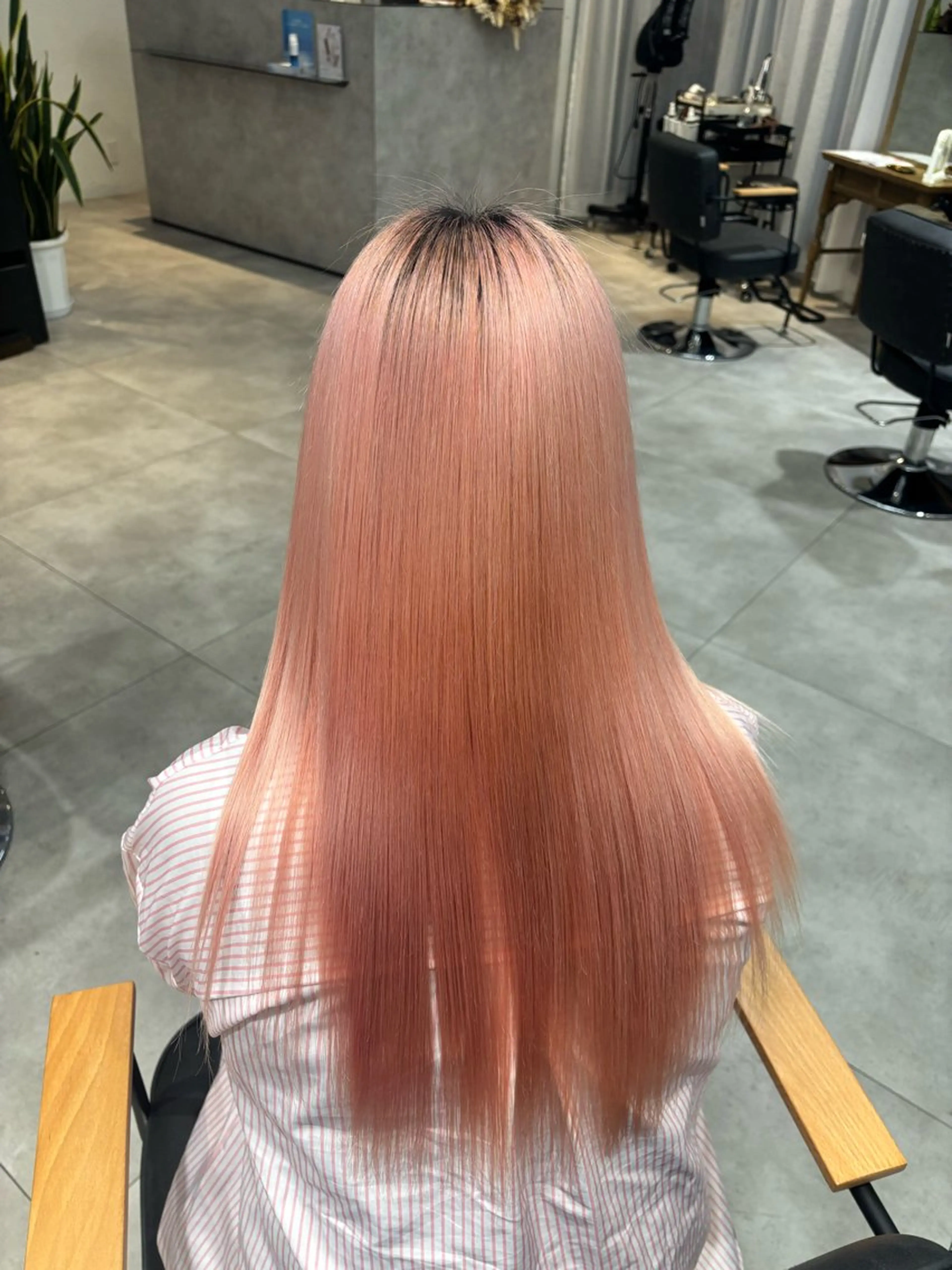 ロング 縮毛矯正 トリートメント [髪質改善]メテオ ストレート/あいとのヘアスタイル