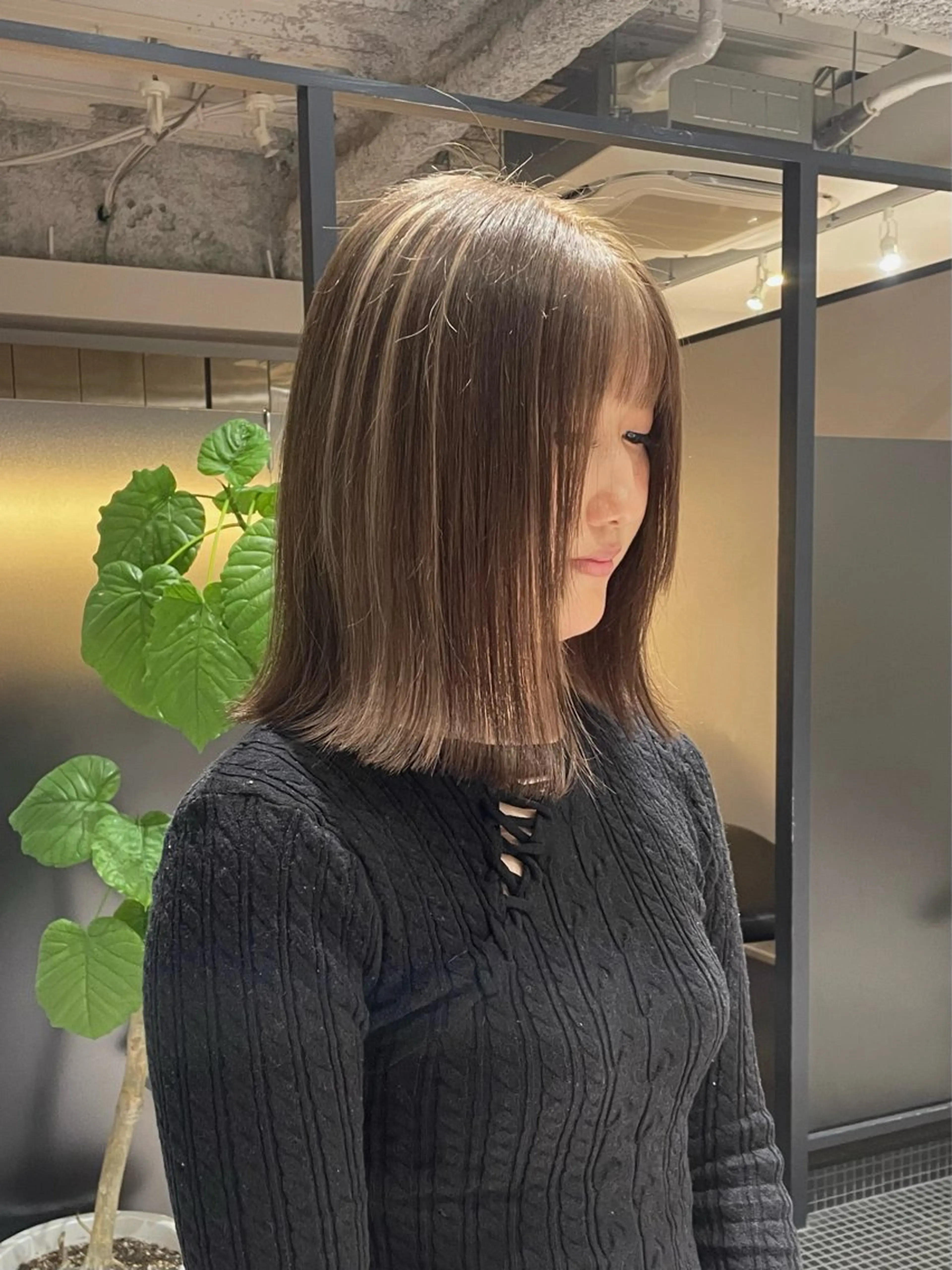 ミディアム カラー デザインカラー ヘアカラー トリートメント 💝ブリーチ ショート/れい💝のヘアスタイル