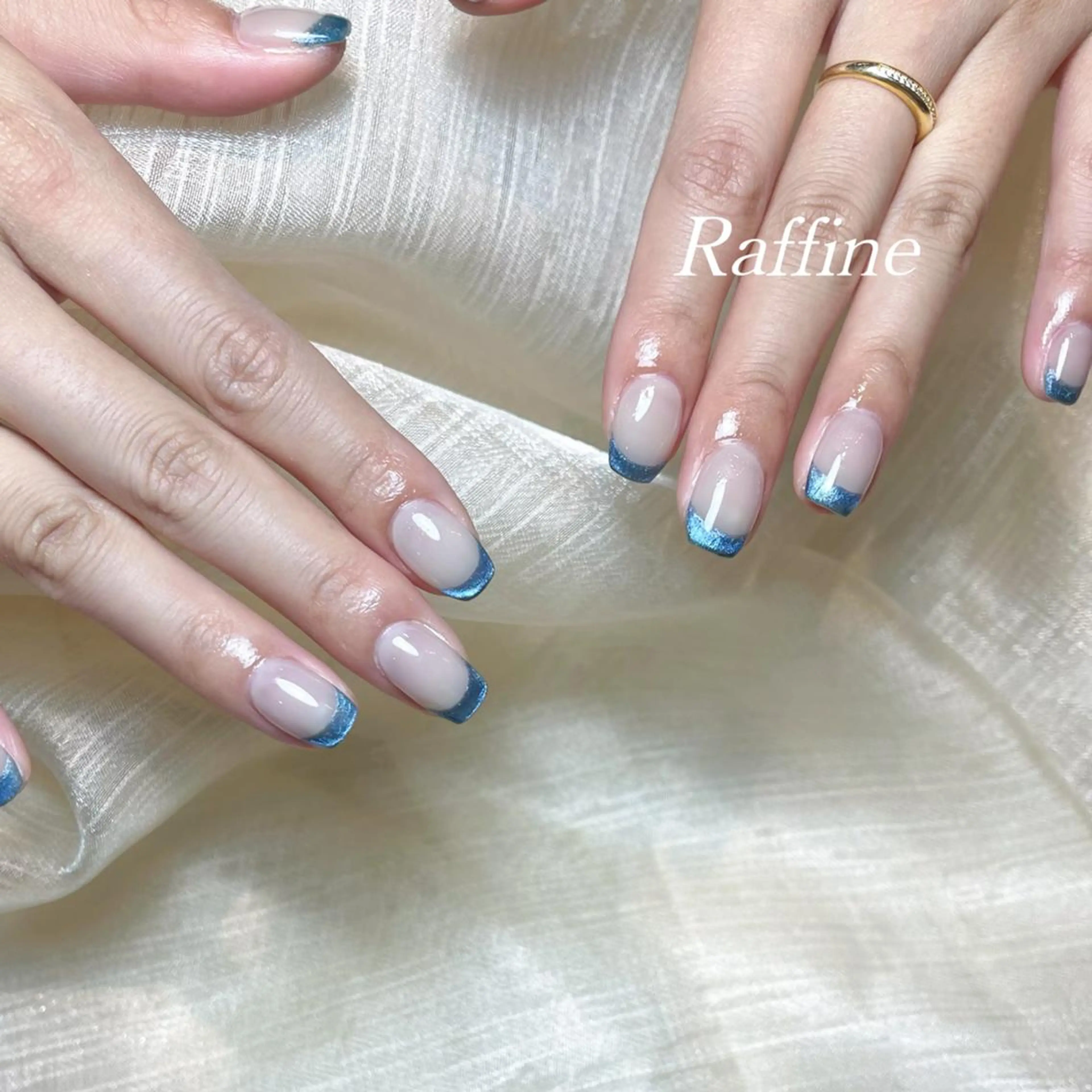 ネイル RAFFINE haru🦋🩵のネイルデザイン