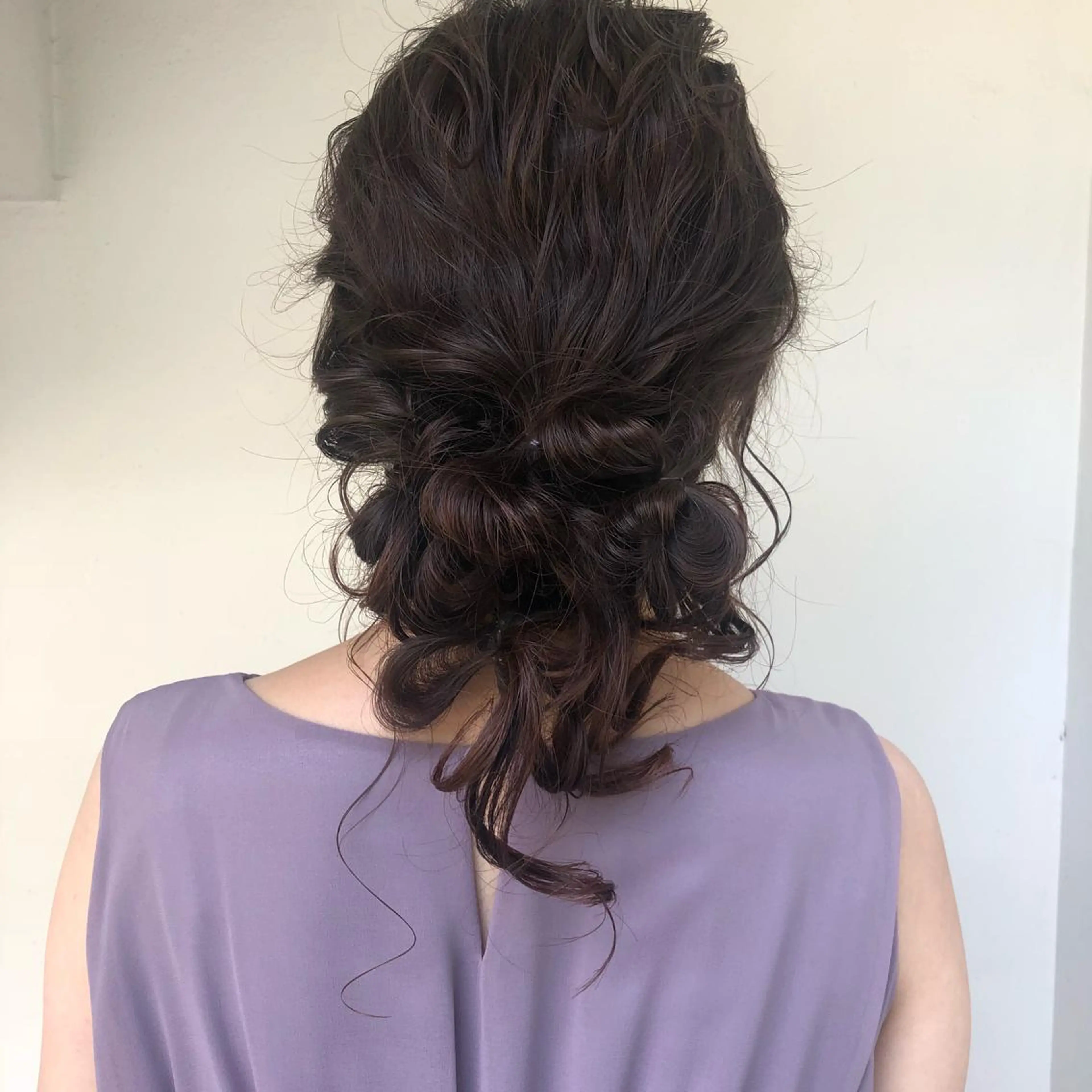 セミロング カラー ヘアアレンジ BRUNTJET所属・MAEDA MADOKAのヘアスタイル