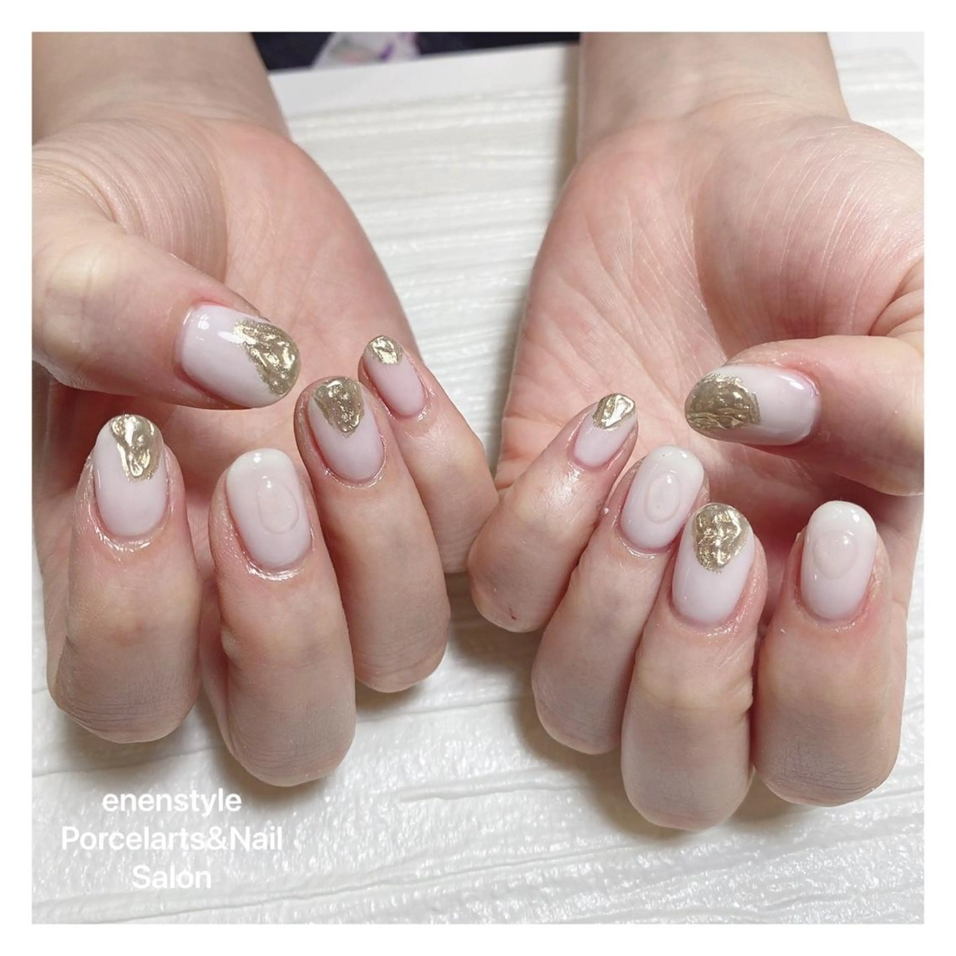 ミディアム ネイル ハンドネイル 👑enen style👑のネイルデザイン
