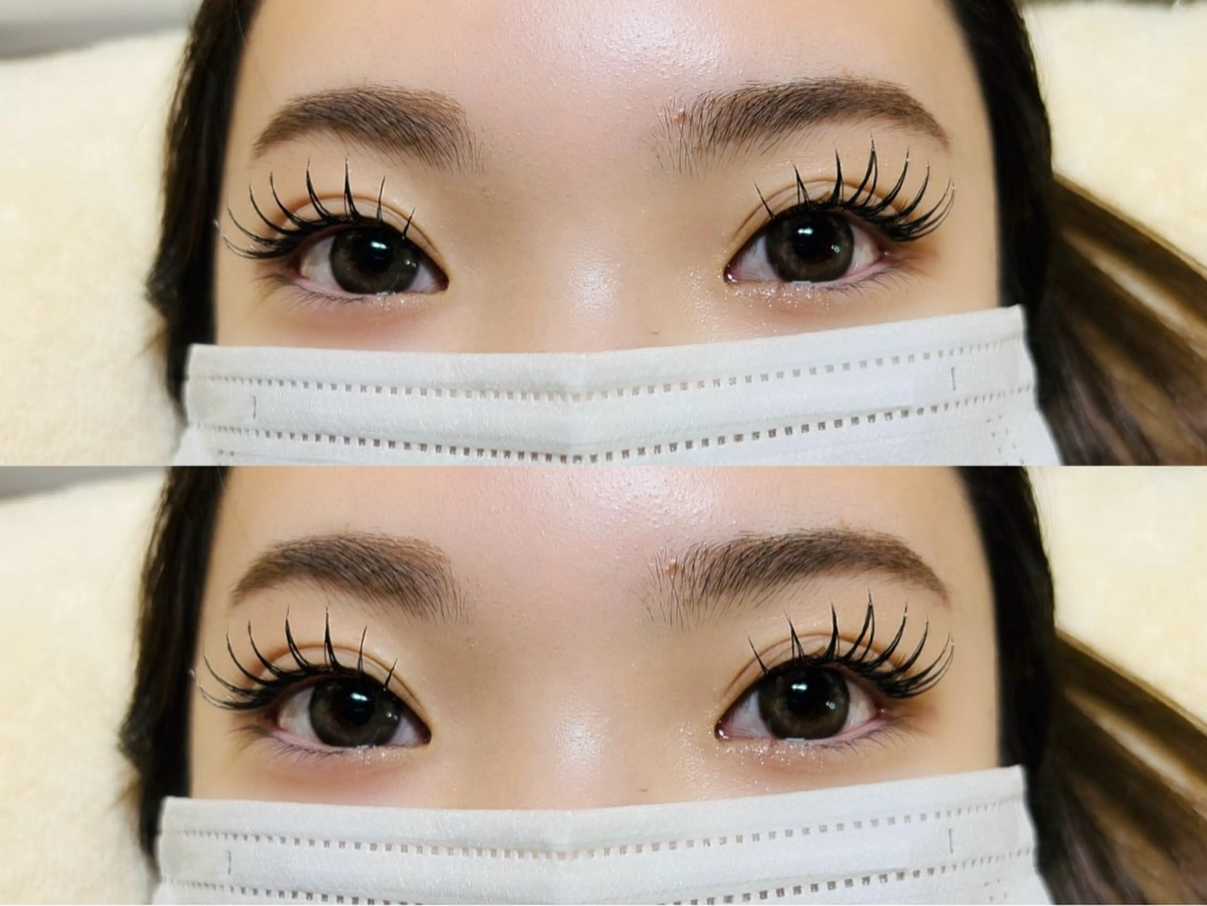 マツエク・マツパ 付け放題 バインドロック 束感まつ毛 フラットラッシュ パリジェンヌラッシュリフト マツエク オーロラ所属・AURORA RINAのマツエク・マツパデザイン