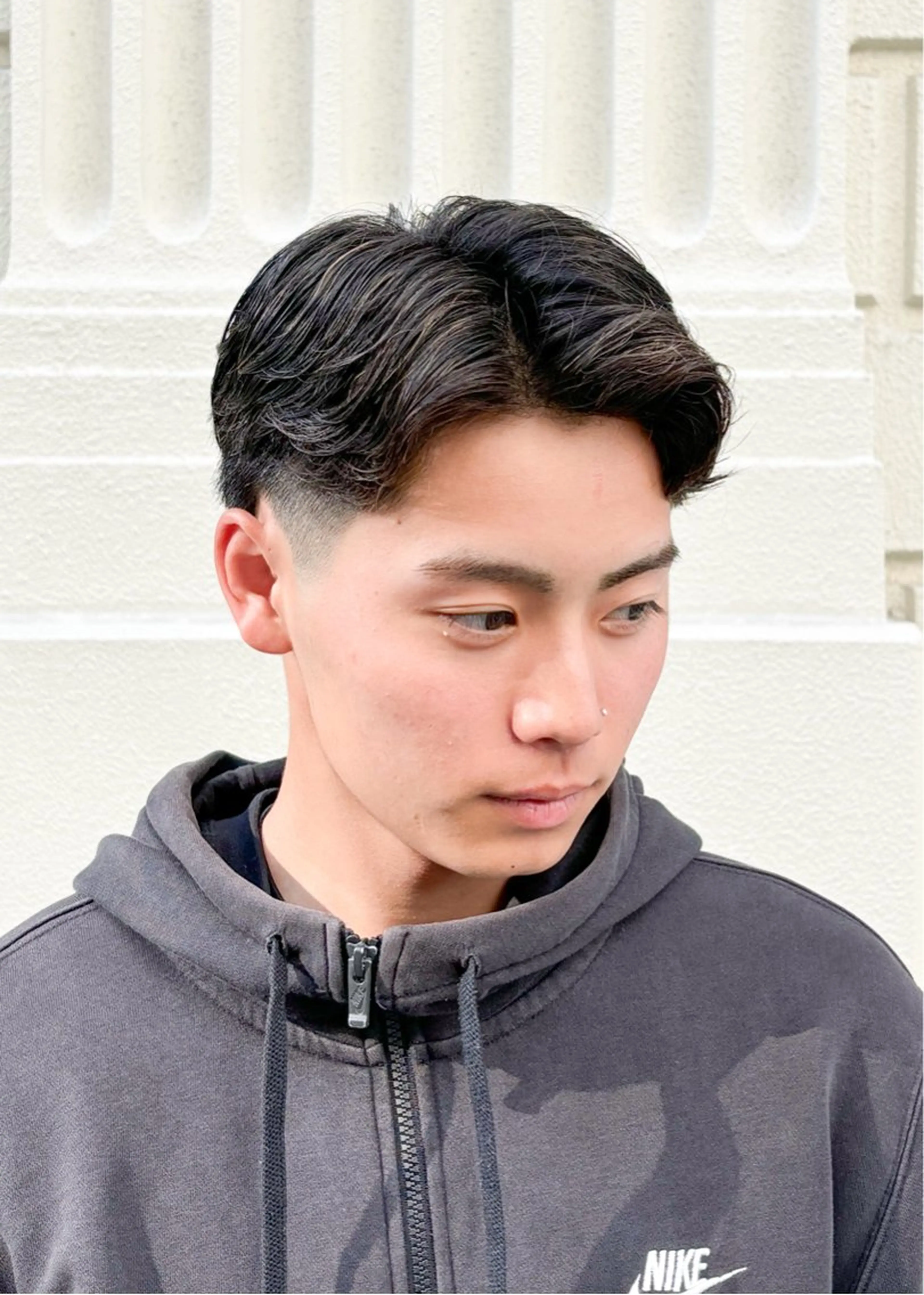 ショート パーマ メンズ メンズパーマ ニュアンスパーマ カット パーマ 三宮メンズカット ヨシイッキのヘアスタイル