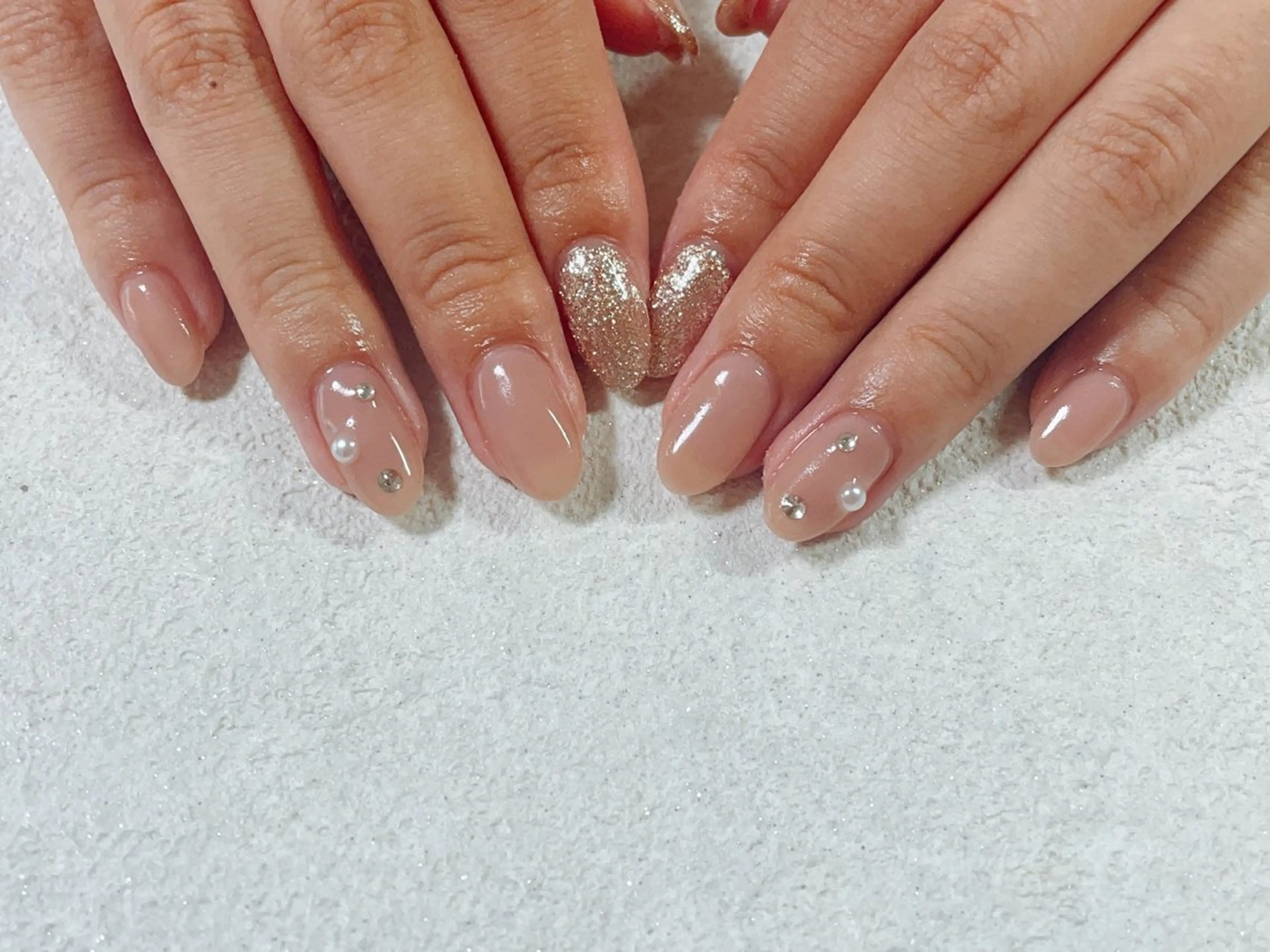 ネイル オーロラネイル フットネイル フレンチネイル ジェルネイル 韓国ネイル ハンドネイル kikinail 溝の口のネイルデザイン