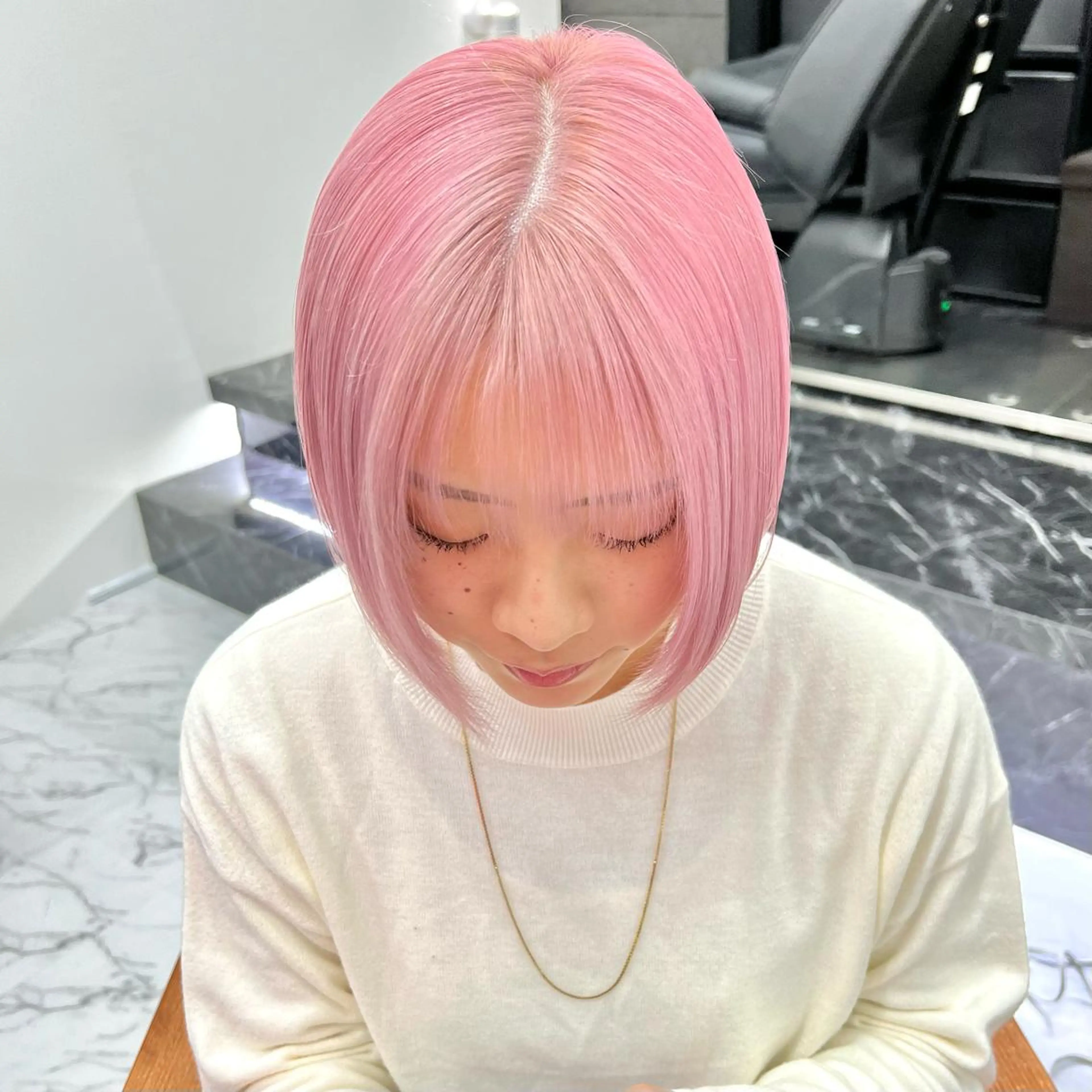 ショート カラー ブリーチ ハイトーンカラー ケアブリーチ×ハイト ーン専門/SHOTAのヘアスタイル