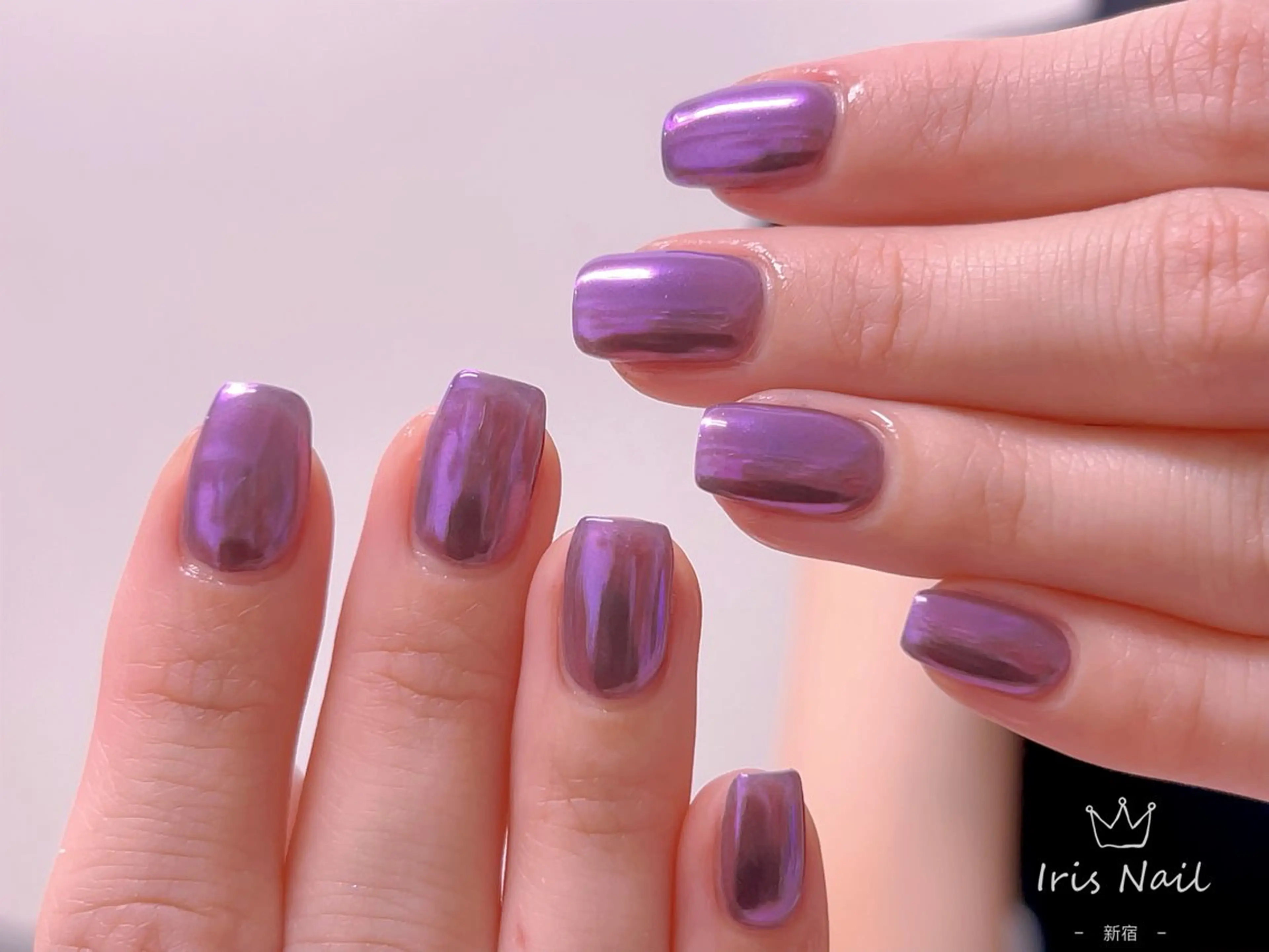 ネイル フレンチネイル ジェルネイル グラデーション 韓国ネイル マグネットネイル ハンドネイル 【長さ出し】 IRIS NAILのネイルデザイン