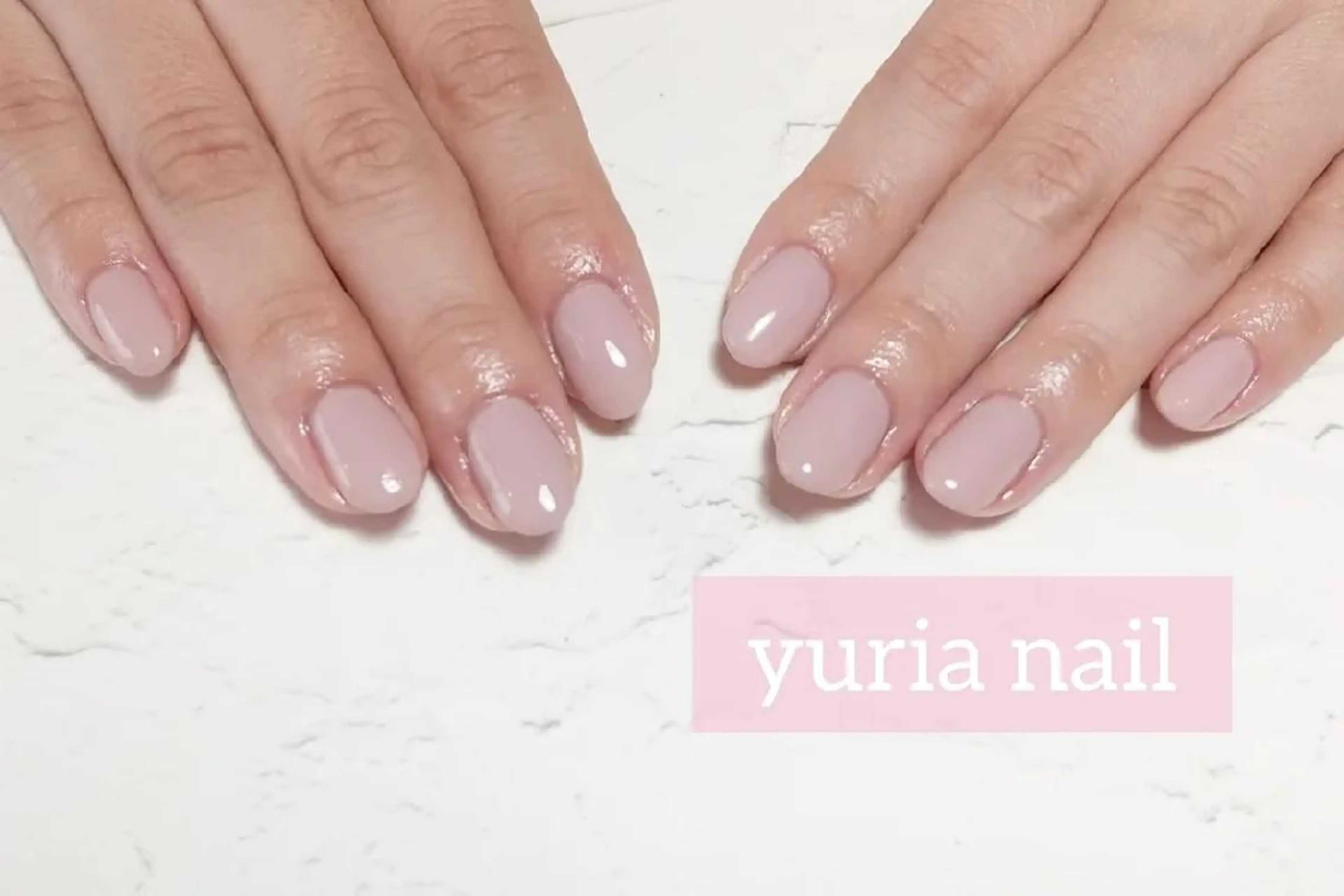 ネイル ジェルネイル ワンカラーネイル ハンドネイル 小林 ゆりあのネイルデザイン