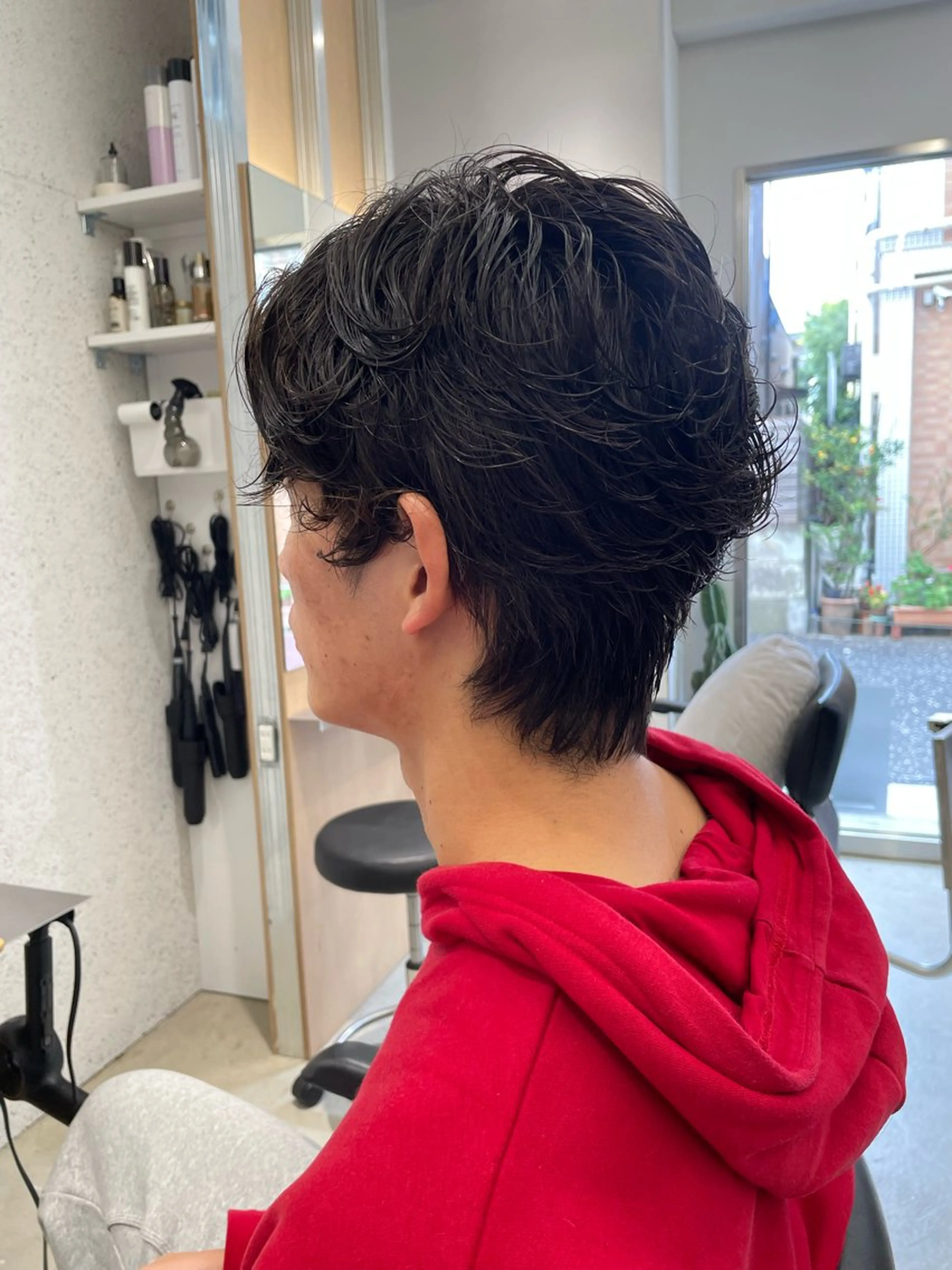 ショート パーマ メンズ カット パーマ 髪質改善/茅ヶ崎 マツモト リョウのヘアスタイル