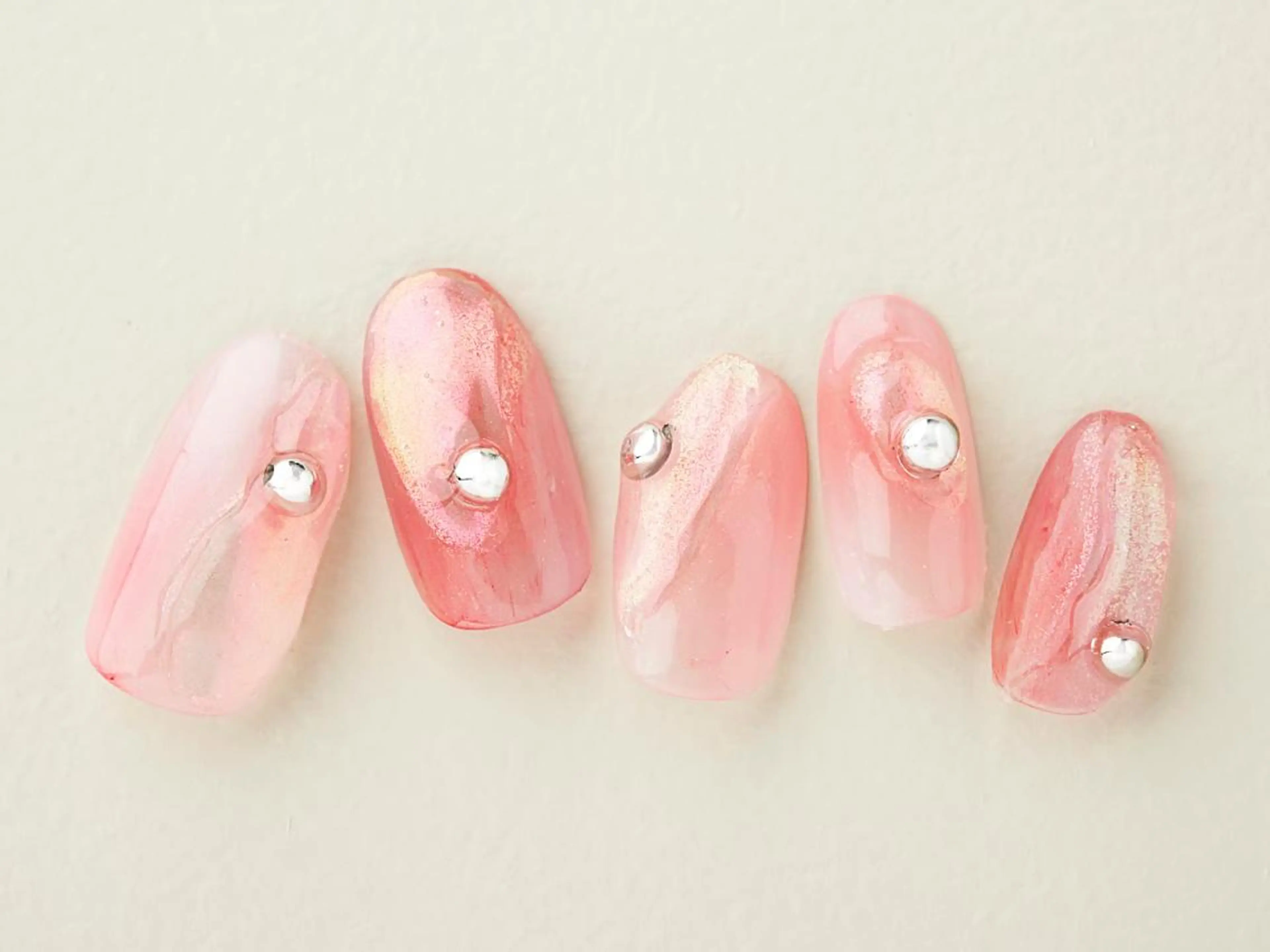 ネイル 桜ネイル 長さ出し フラッシュネイル フットネイル フレンチネイル ハンドネイル 💗🪽Tiary Nail🪽💗のネイルデザイン